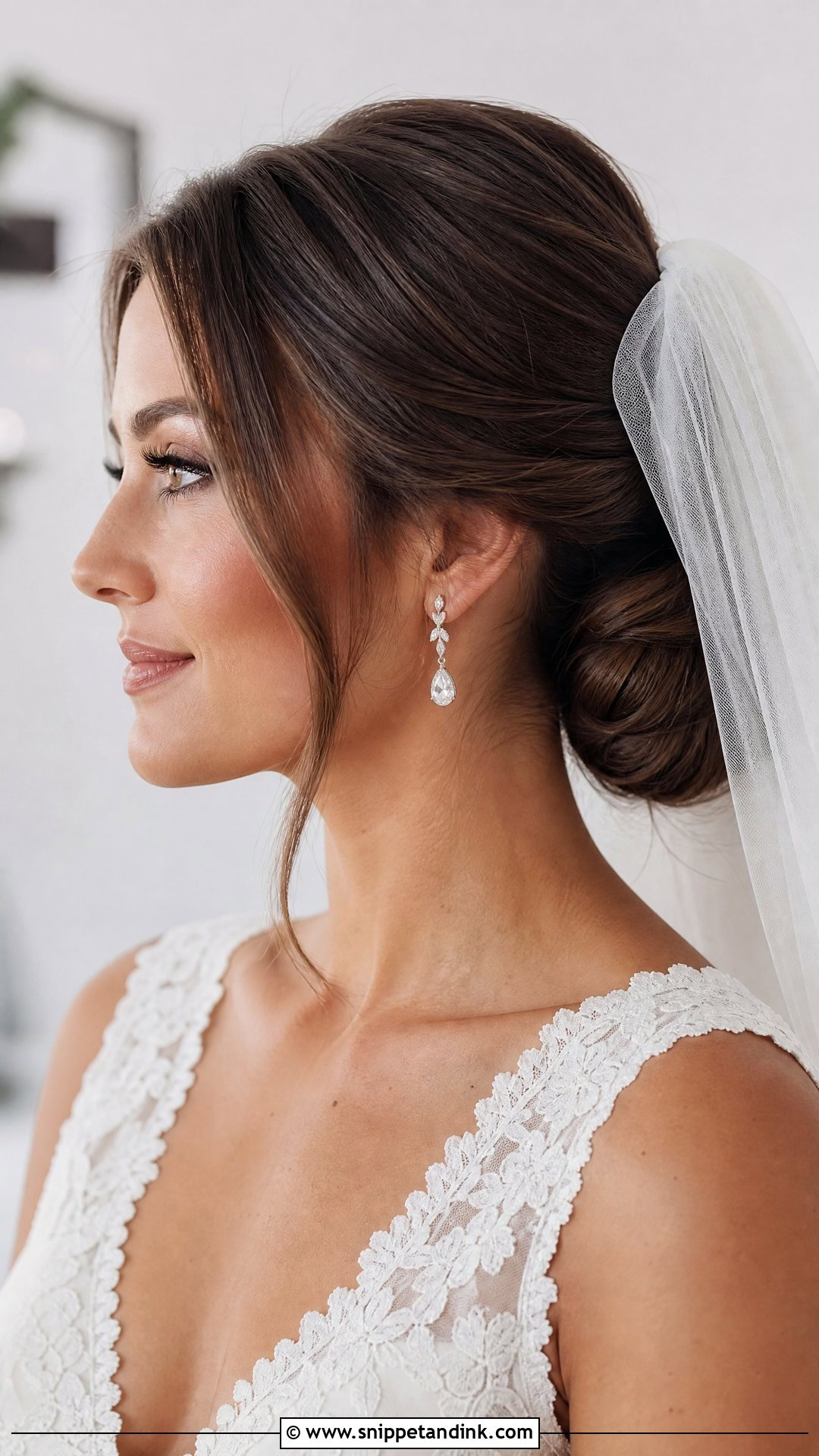 Veil Wedding Updo - Snippet and Ink - 15 Classy Wedding Hair Updo Ideas