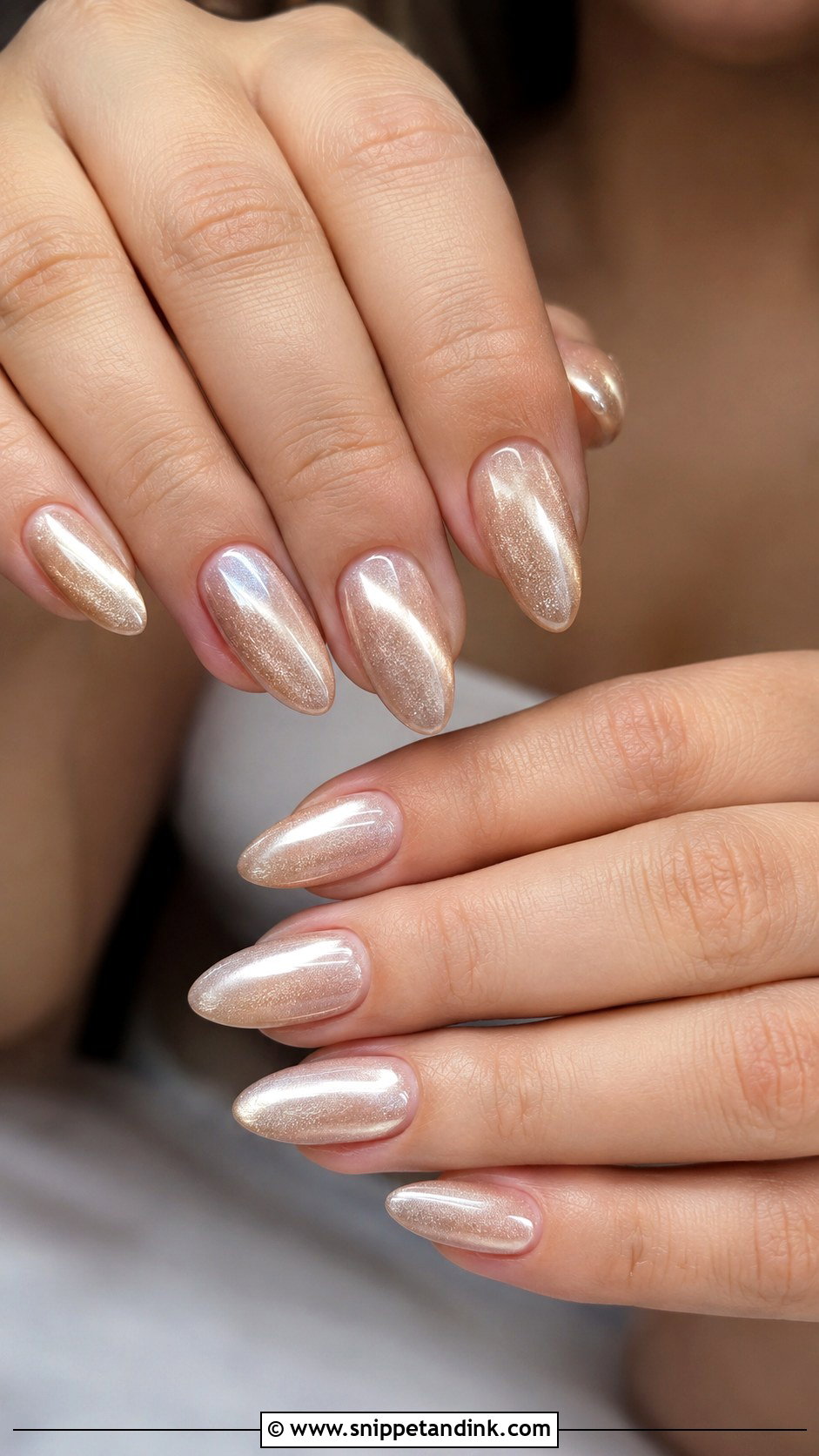 Velvet Cat Eye Bridal Nails - Snippet and Ink - 30 Bridal Nail Art Designs Wedding Day