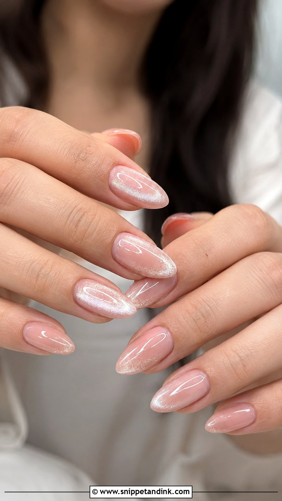 Velvet Cat Eye Bride Nails - Snippet and Ink - 30 Nails for the Bride Wedding