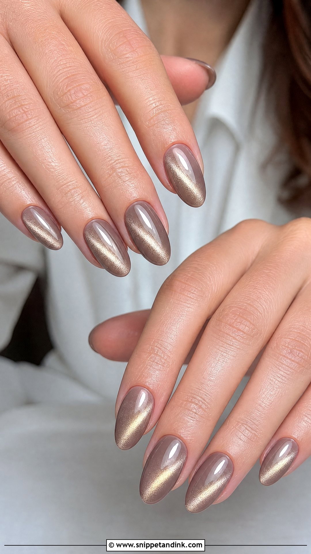 Velvet Cat Eye Fall Wedding Nails - Snippet and Ink - 25 Fall Wedding Nails for Bride