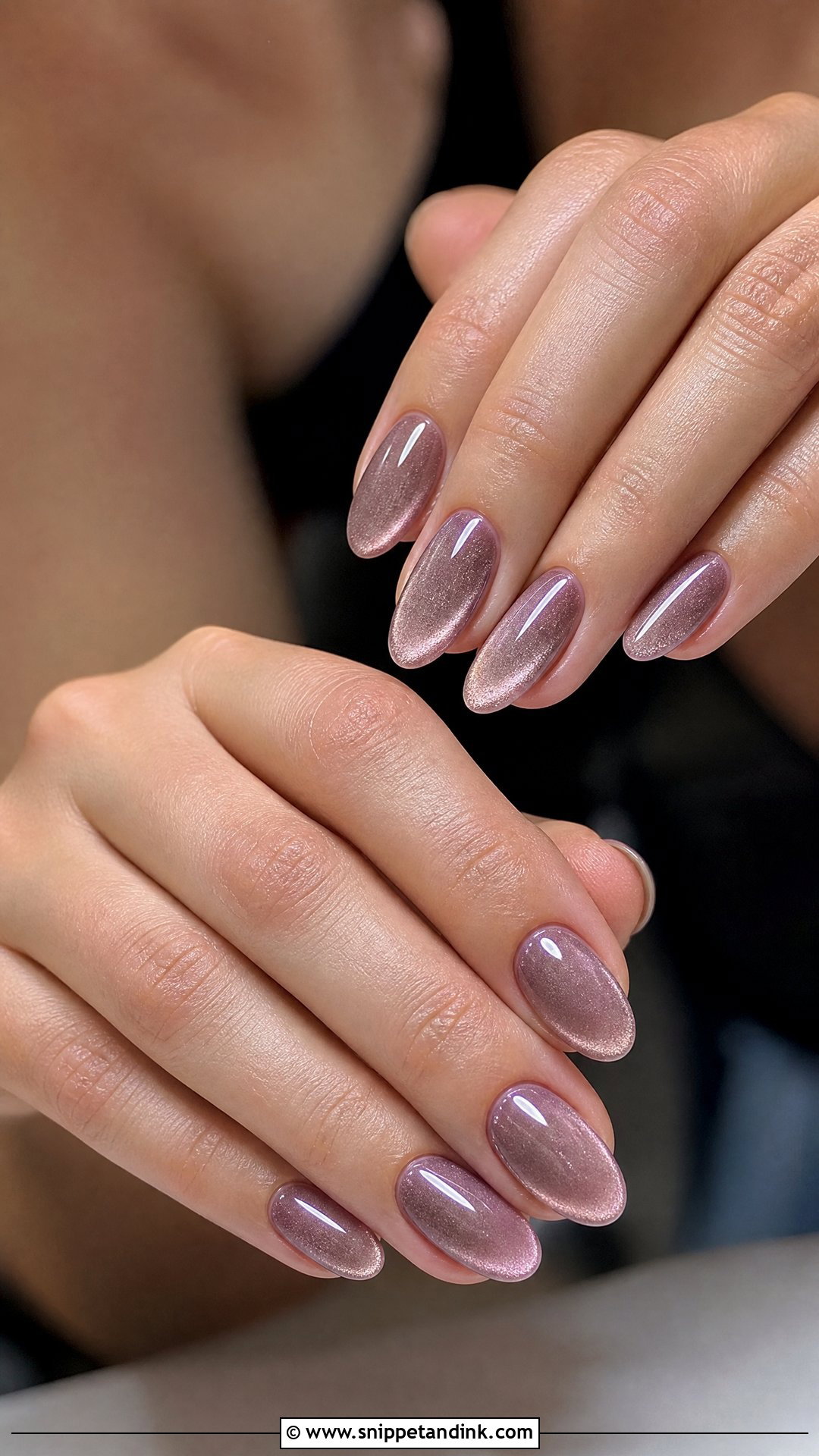 Velvet Cat Eye Wedding Guest Nails - Snippet and Ink - 35 Wedding Guest Nails