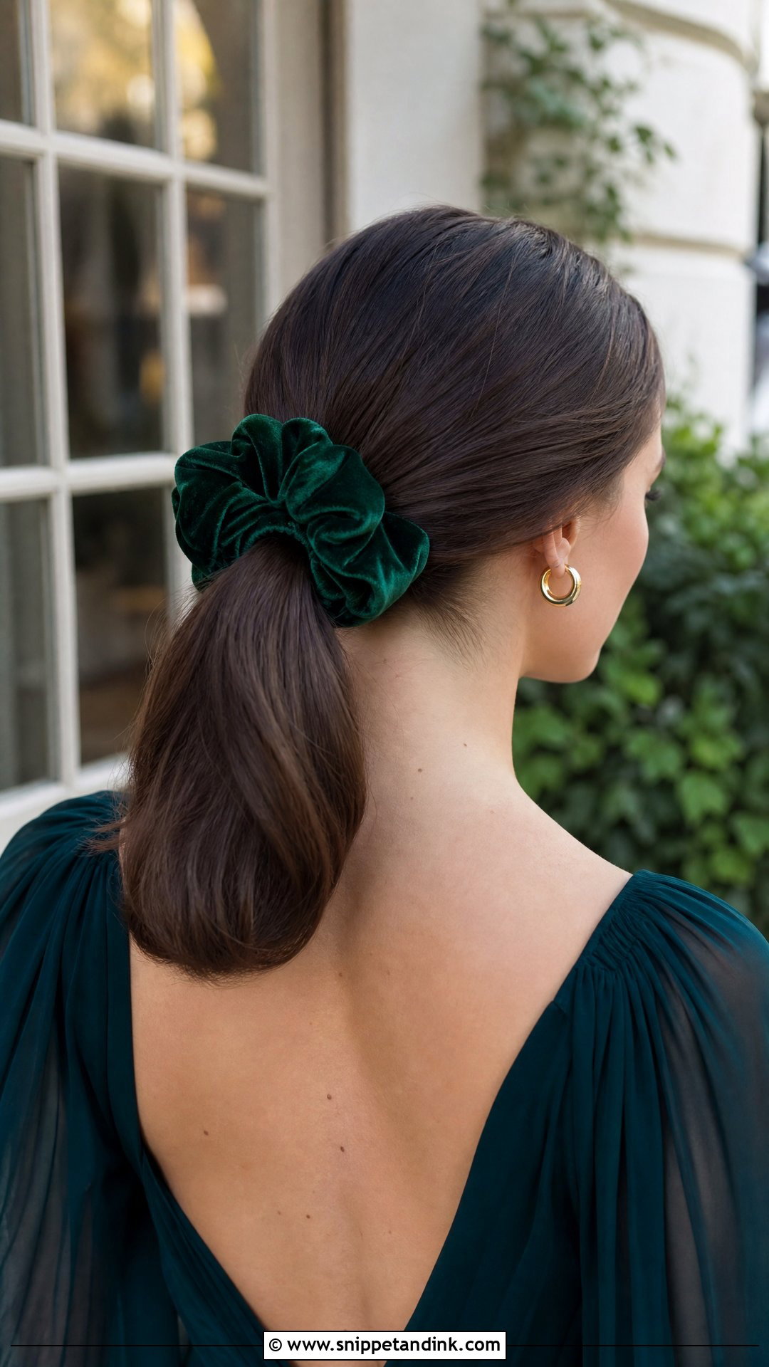 Velvet Scrunchie for Wedding Guests - Snippet and Ink - 20 Wedding Guest Hair Accessories