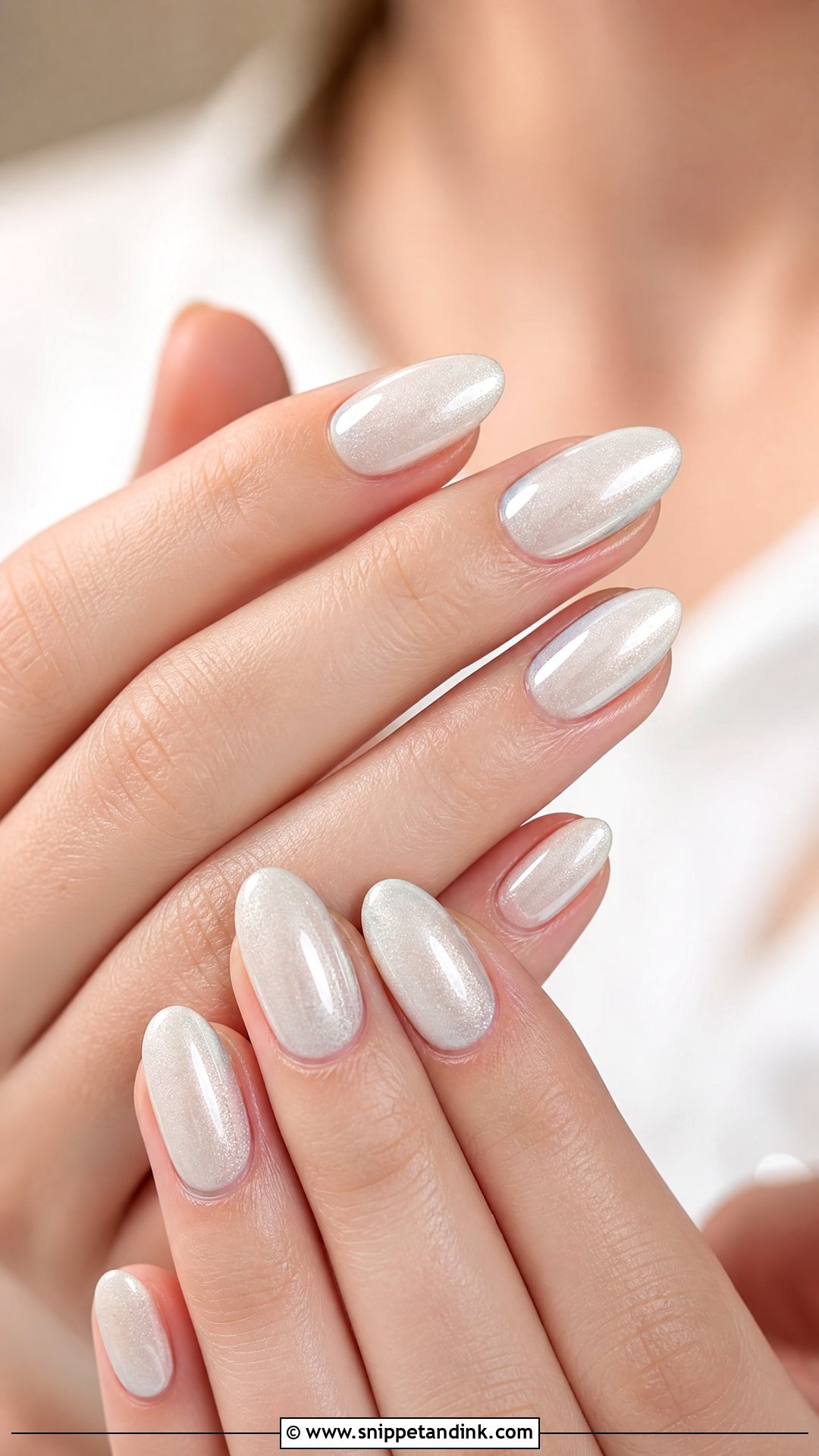 Velvet White Winter Wedding Nails - Snippet and Ink - 25 Winter Wedding Nails