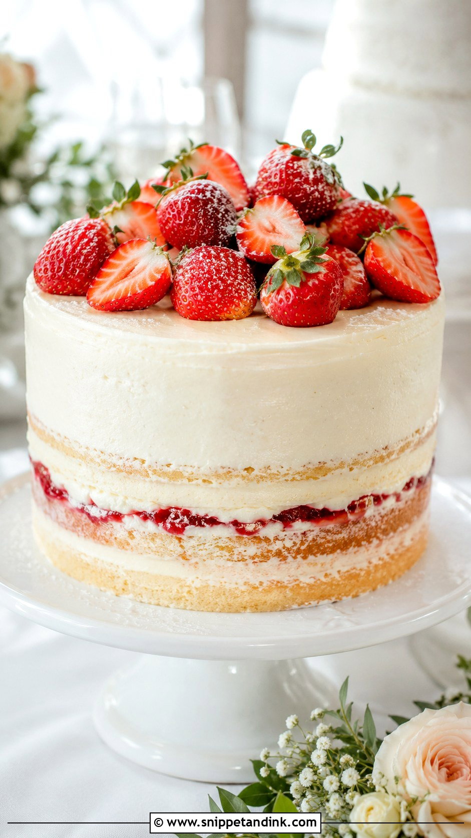 Victoria Sandwich Cake With Fresh Strawberries - Snippet and Ink - 20 Victoria Sandwich Cake Decoration Ideas for Wedding