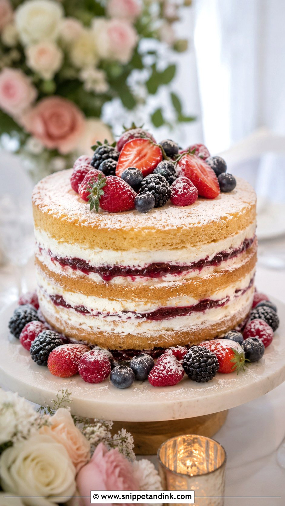 Victoria Sandwich Cake With Mixed Berries - Snippet and Ink - 20 Victoria Sandwich Cake Decoration Ideas for Wedding