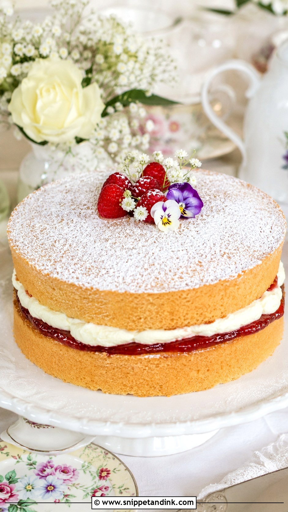Victoria Sandwich Cake With Powdered Sugar - Snippet and Ink - 20 Victoria Sandwich Cake Decoration Ideas for Wedding