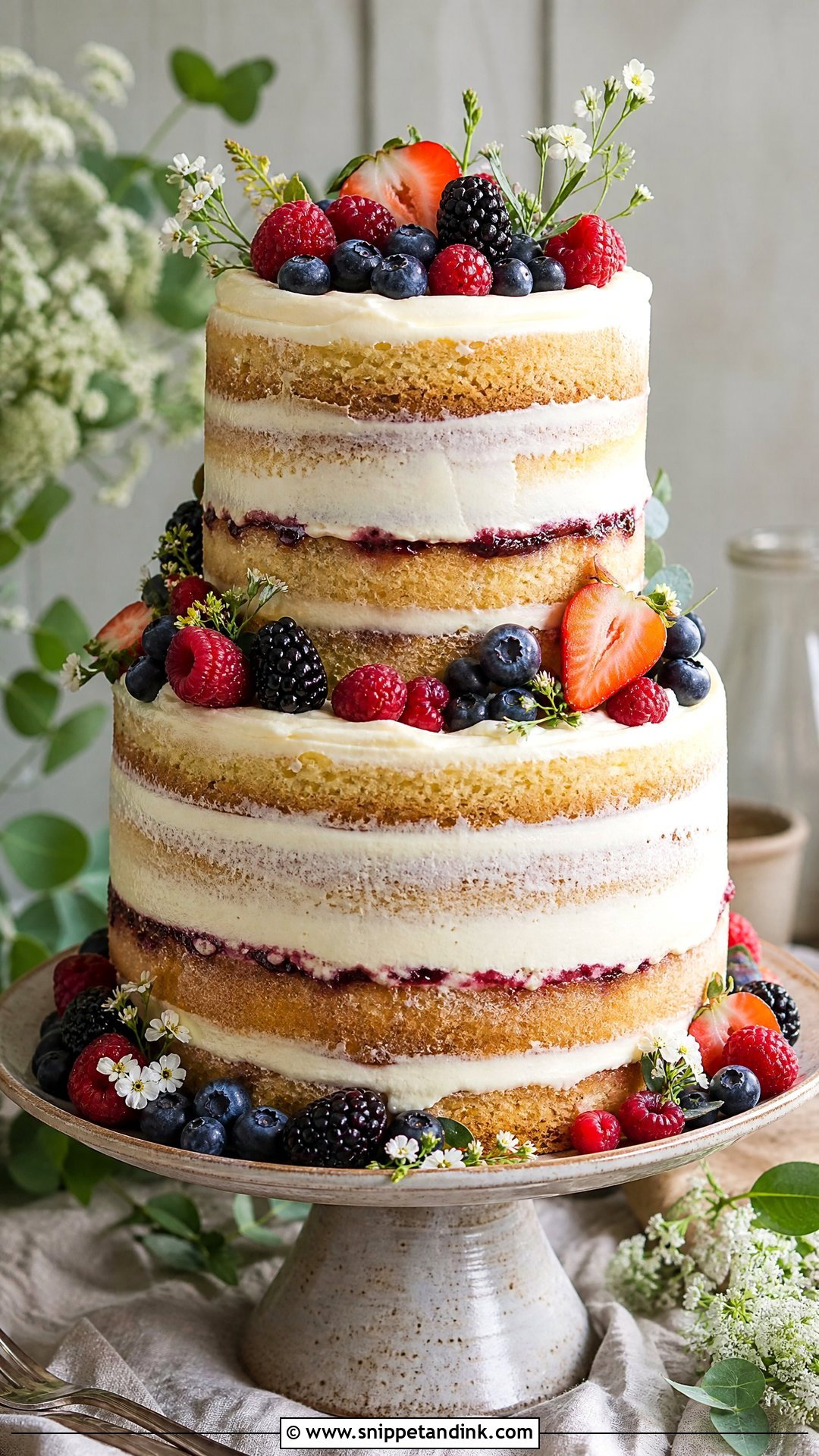 Victoria Sponge Wedding Cake With Berries - Snippet and Ink - 30 Victoria Cake Ideas for Wedding