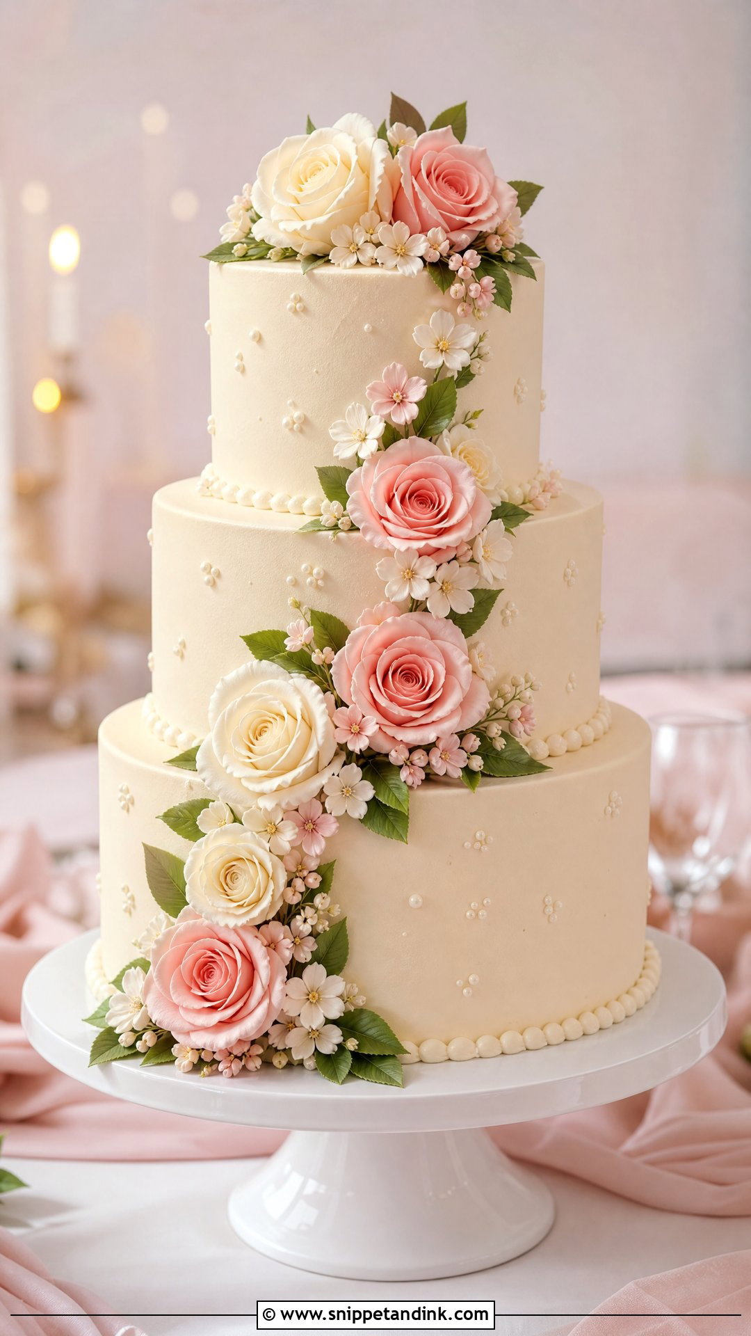 Victoria Sponge Wedding Cake With Buttercream Flowers - Snippet and Ink - 30 Victoria Cake Ideas for Wedding