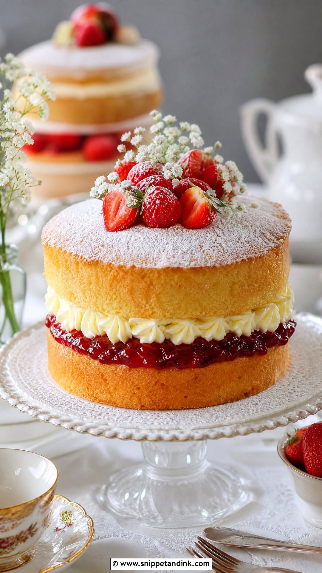 Victoria Sponge Wedding Cake With Jam And Cream - Snippet and Ink - 30 Victoria Cake Ideas for Wedding
