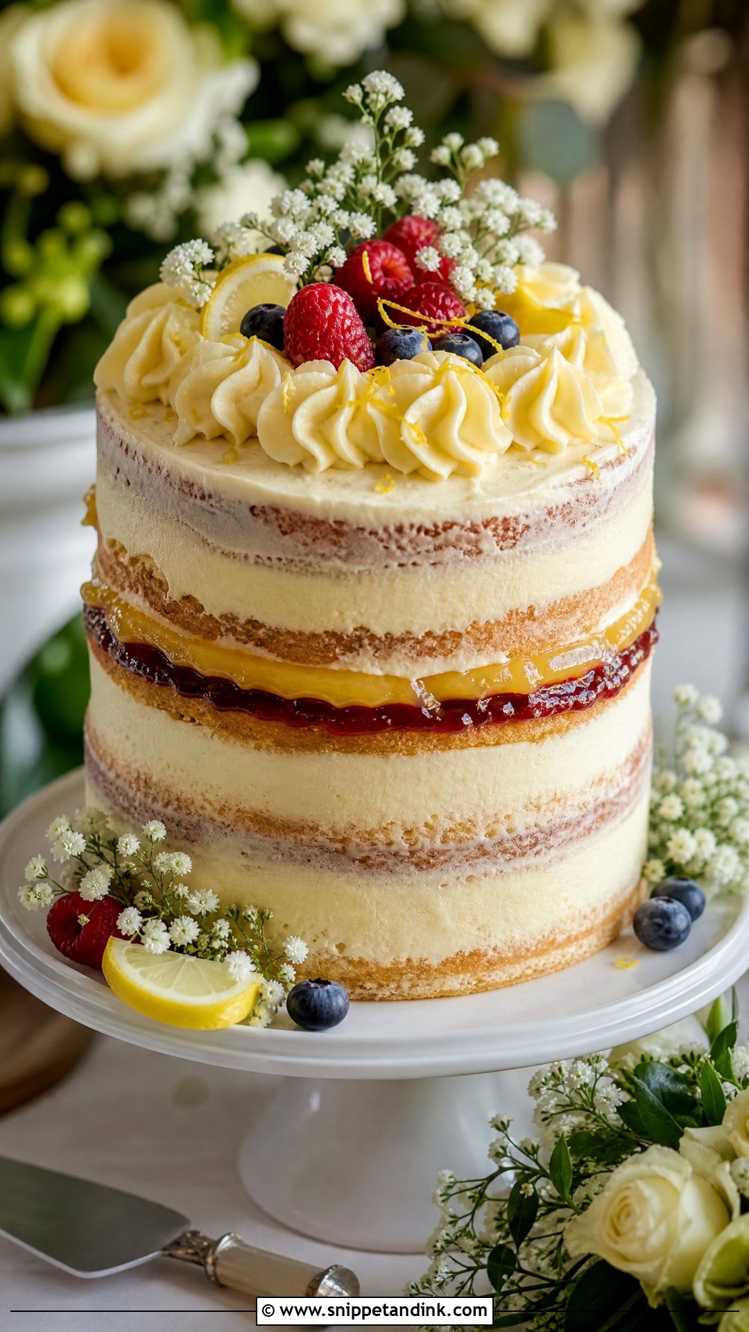 Victoria Sponge Wedding Cake With Lemon Curd - Snippet and Ink - 30 Victoria Cake Ideas for Wedding