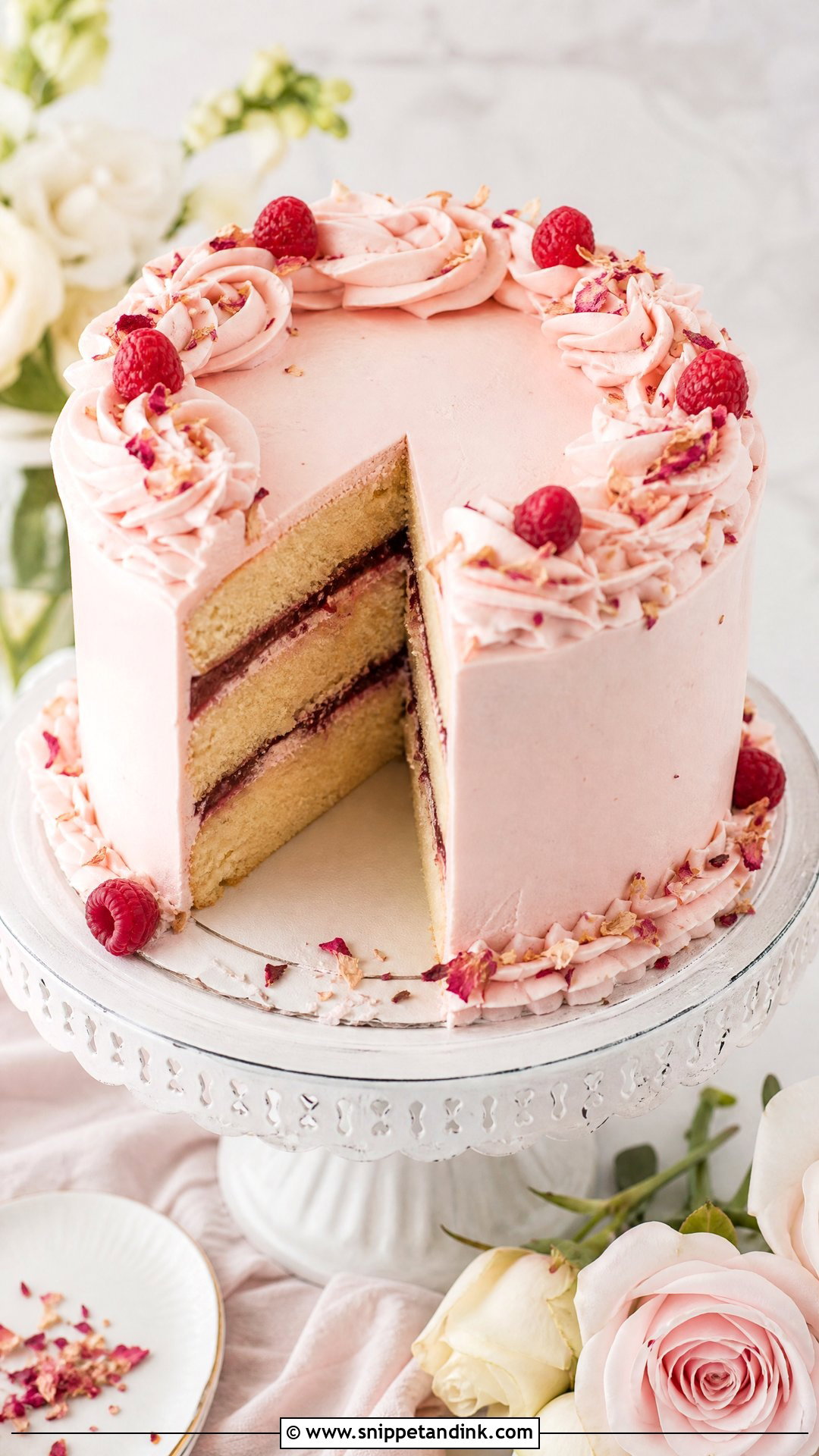 Victoria Sponge Wedding Cake With Rose Buttercream - Snippet and Ink - 30 Victoria Cake Ideas for Wedding