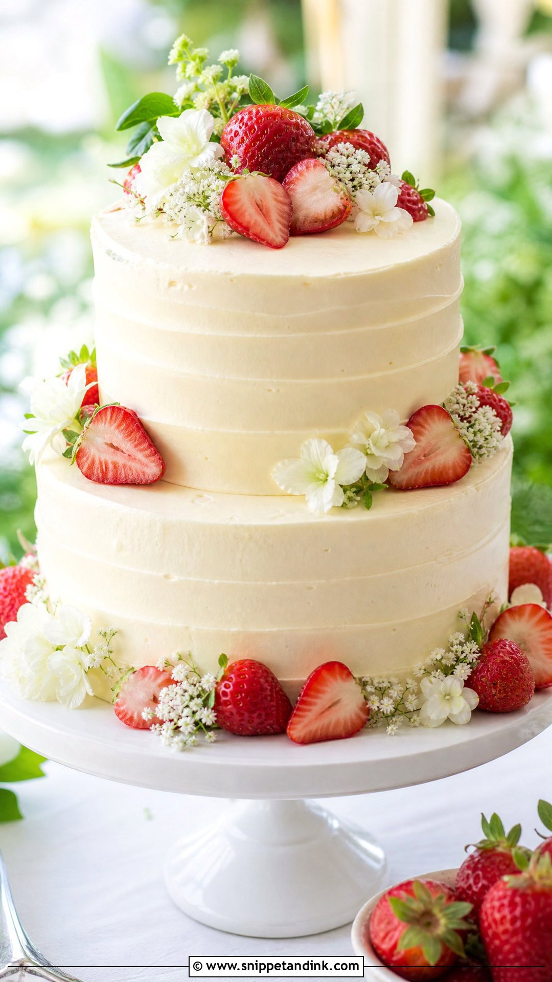 Victoria Sponge Wedding Cake With Strawberries - Snippet and Ink - 30 Victoria Cake Ideas for Wedding