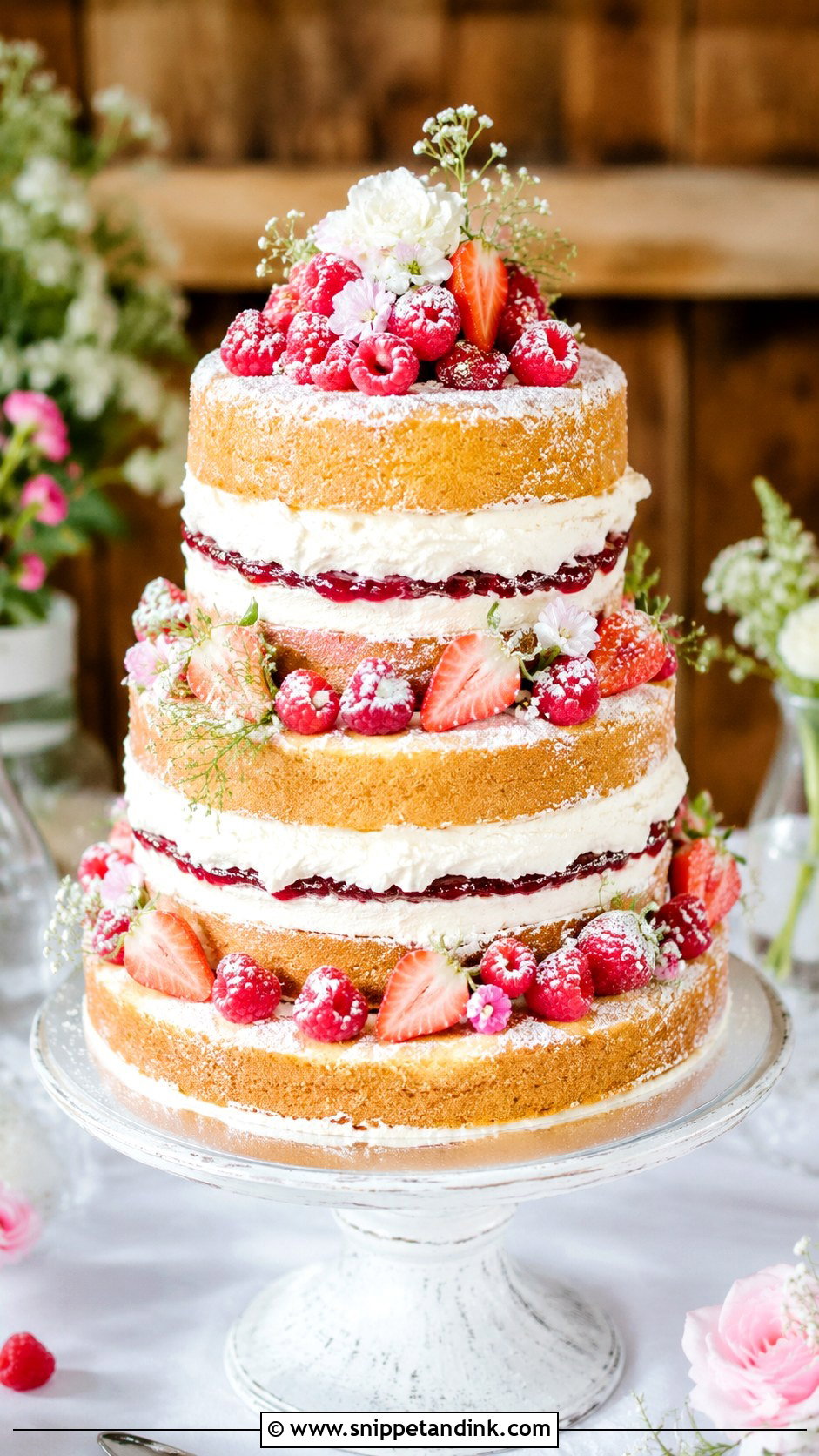 Victoria Sponge Wedding Cake - Snippet and Ink - 25 Sponge Cake Wedding Cakes