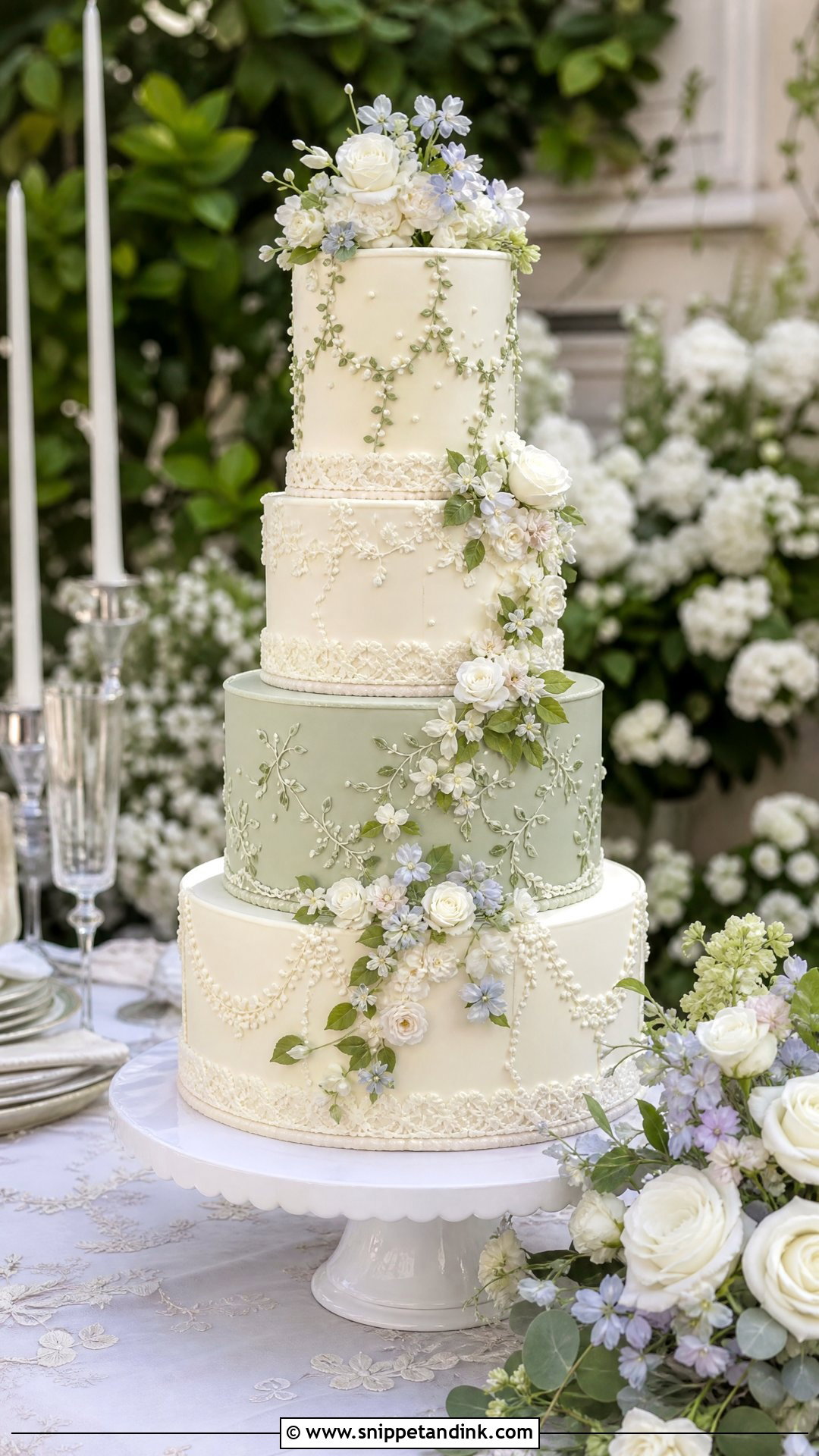 Victorian Garden Wedding Cake - Snippet and Ink - 20 Victorian Wedding Cakes