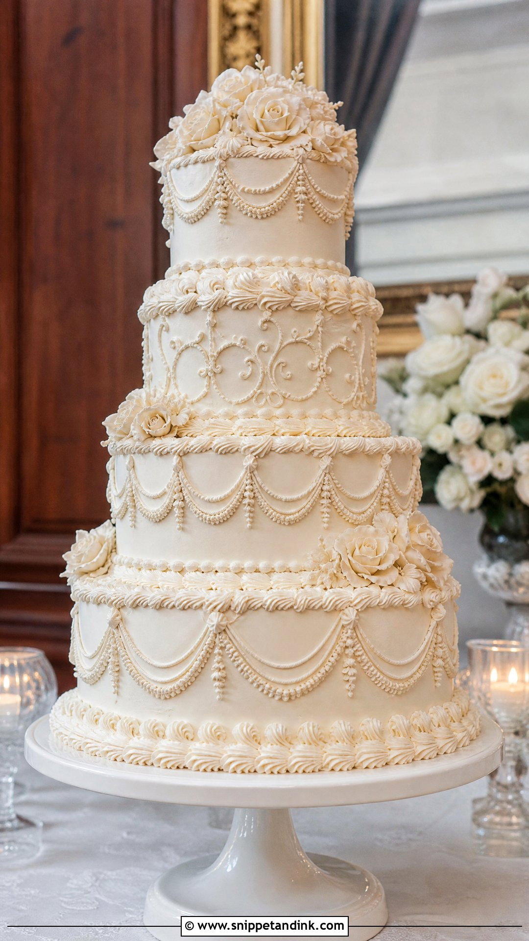 Victorian Lambeth Wedding Cake - Snippet and Ink - 20 Victorian Style Cake Ideas for Wedding