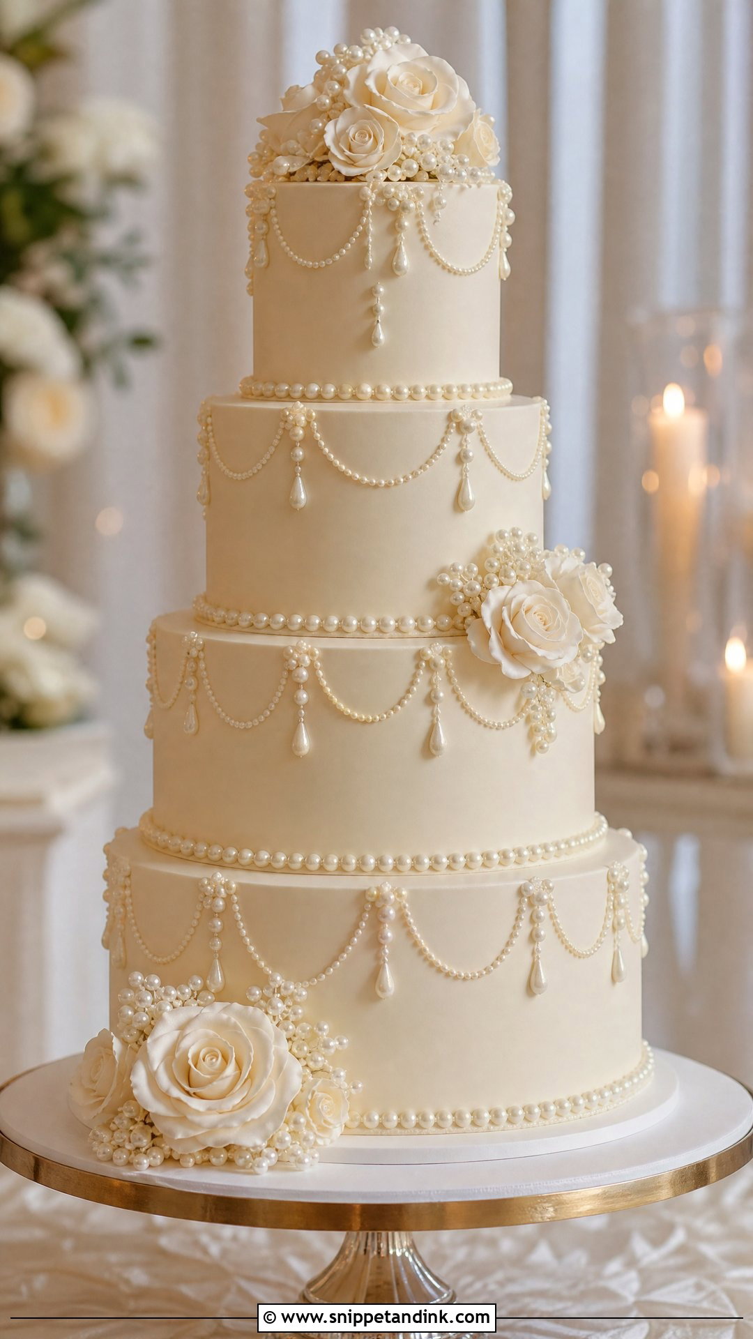 Victorian Pearl Wedding Cake - Snippet and Ink - 20 Victorian Wedding Cakes