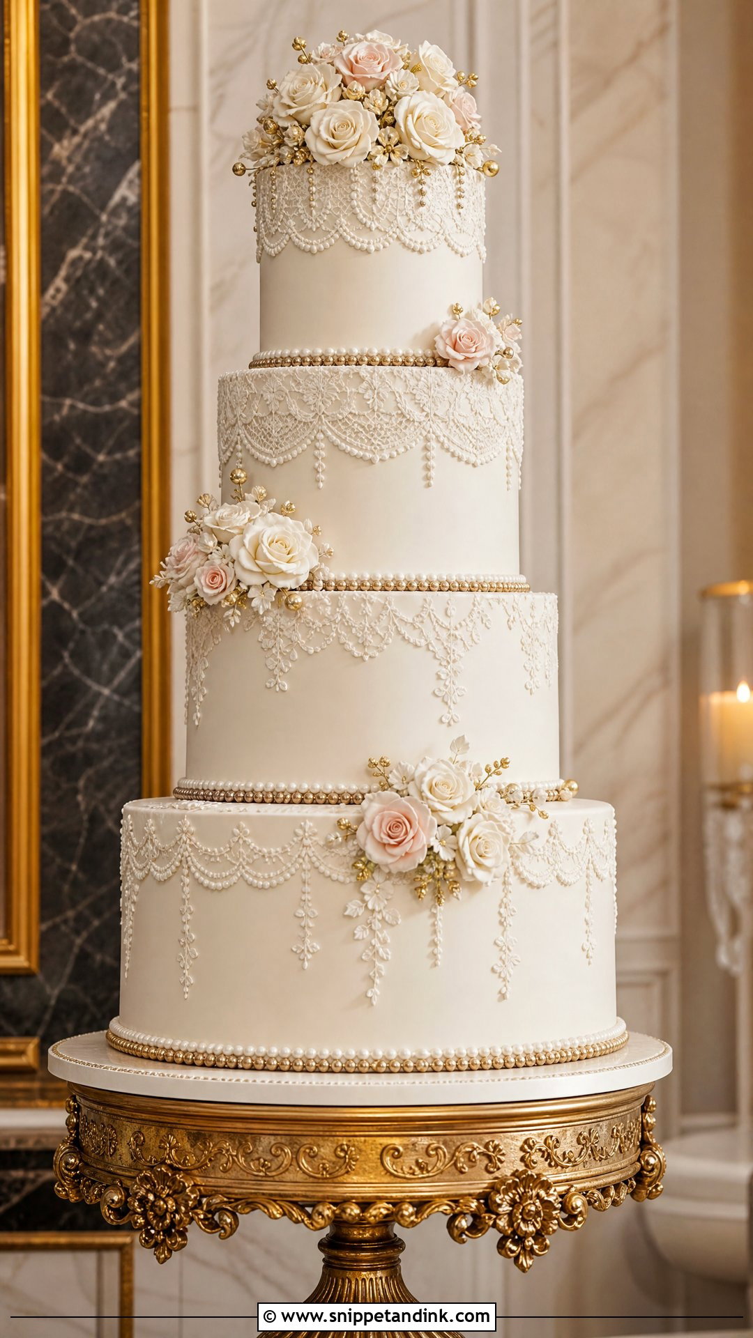 Victorian Tiered Wedding Cake - Snippet and Ink - 20 Victorian Wedding Cakes