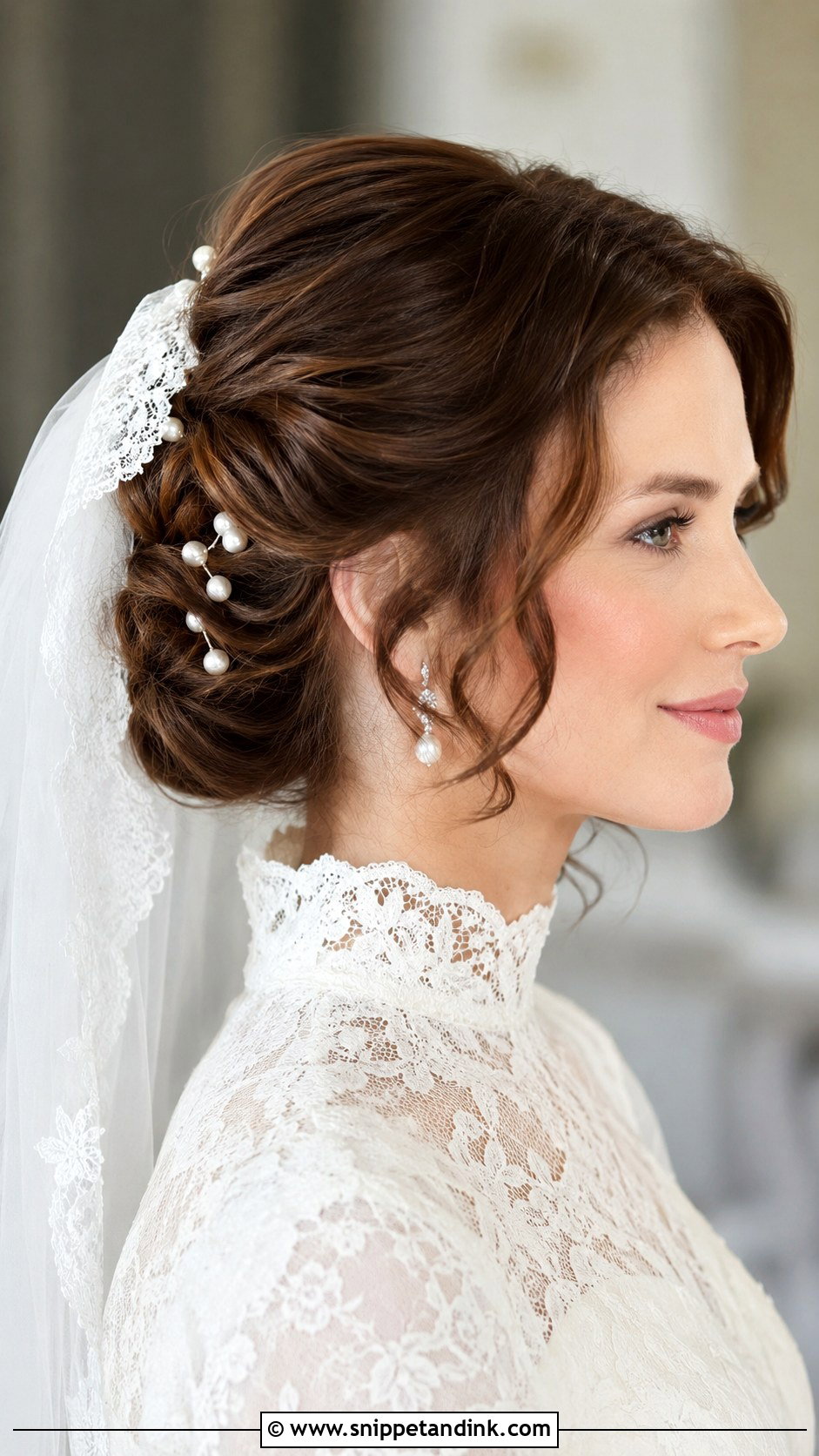 Victorian Wedding Chignon - Snippet and Ink - 15 Victorian Wedding Hair Ideas