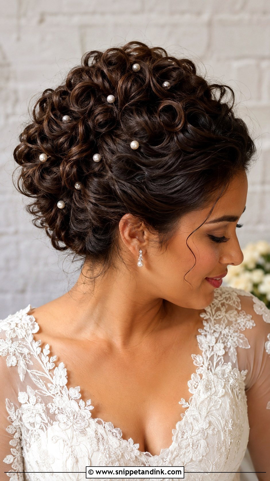 Victorian Wedding Curly Updo - Snippet and Ink - 15 Victorian Wedding Hair Ideas