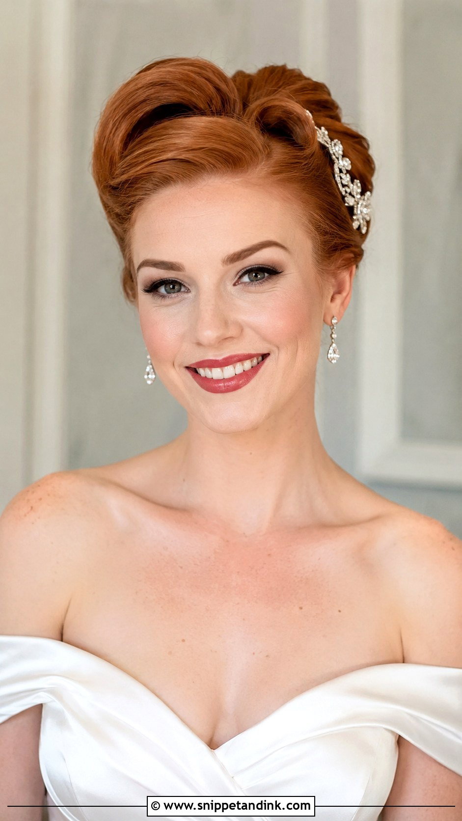 Victory Rolls Bridal Updo - Snippet and Ink - 25 Vintage Wedding Hairstyles