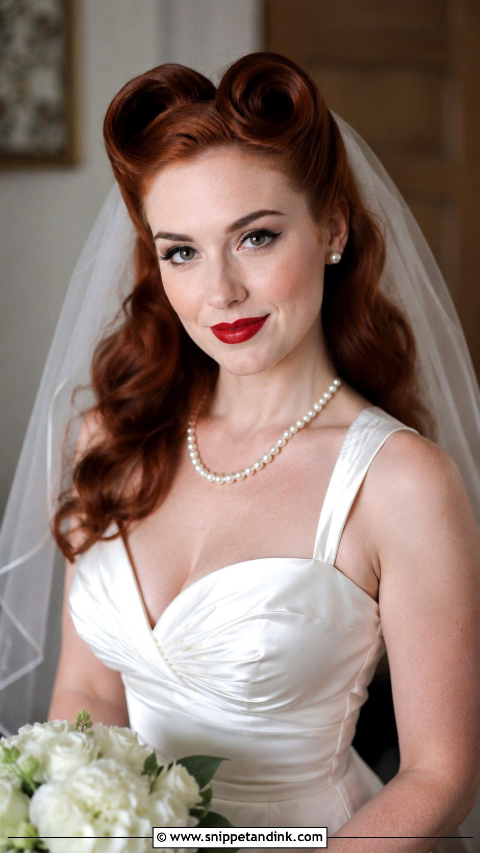 Victory Rolls for a 1940s Bride - Snippet and Ink - 25 Vintage Bridal Hair Ideas