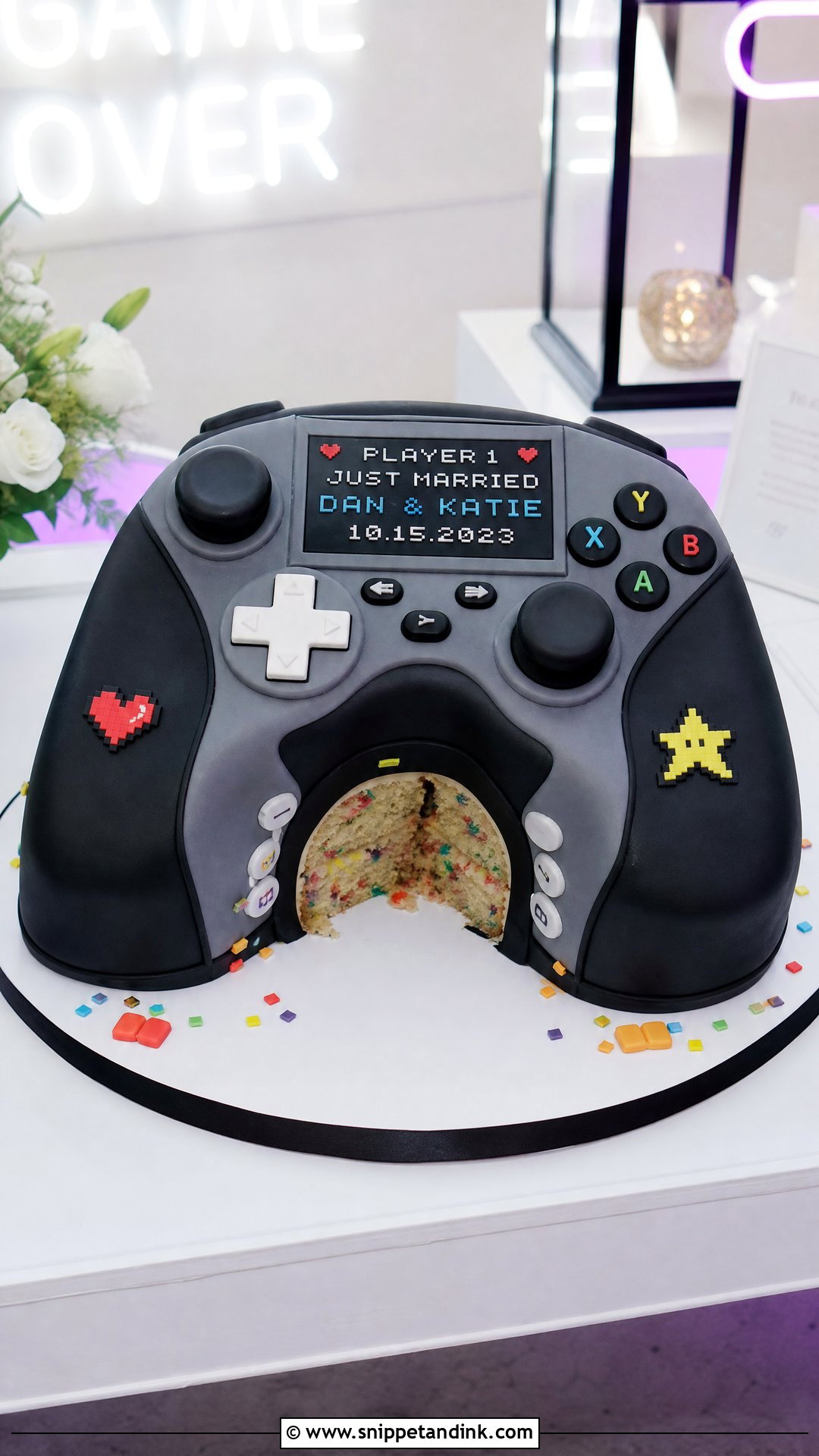 Video Game Grooms Cake - Snippet and Ink - 25 Grooms Cake Ideas