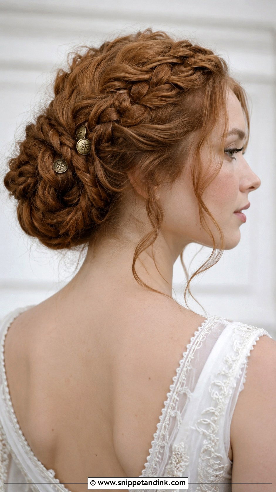 Viking Braided Bun Wedding Style - Snippet and Ink - 20 Viking Hairstyles Women Wedding