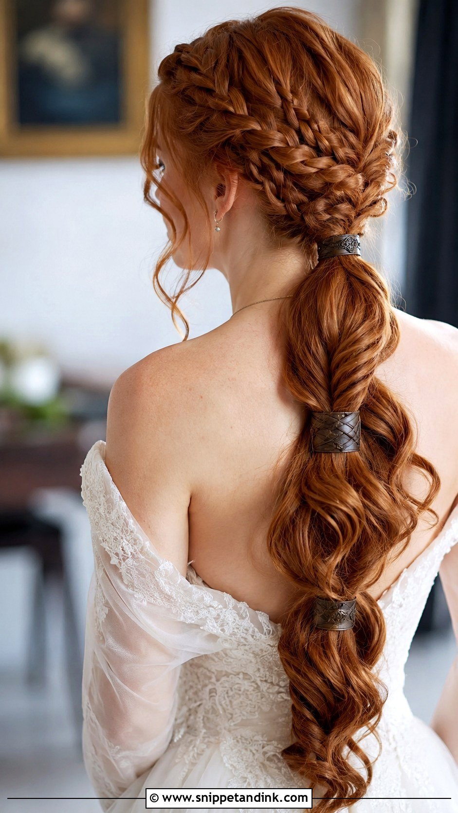 Viking Braided Ponytail Wedding Style - Snippet and Ink - 20 Viking Hairstyles Women Wedding