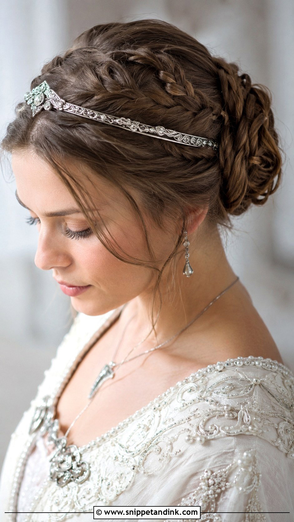 Viking Braided Updo for Brides - Snippet and Ink - 25 Viking Wedding Hair Ideas