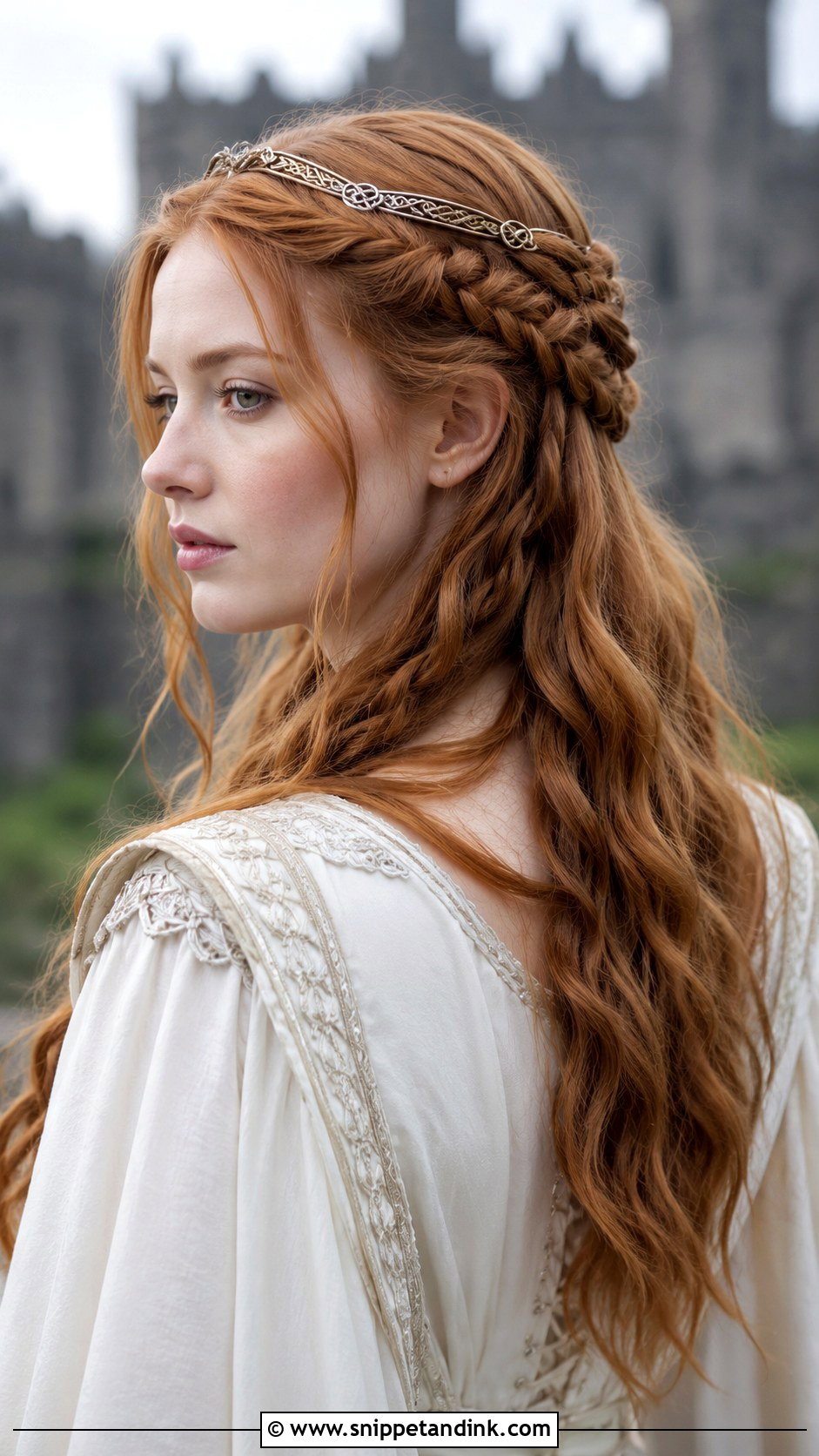 Viking Bridal Hair With Circlet - Snippet and Ink - 25 Viking Bridal Hair Ideas