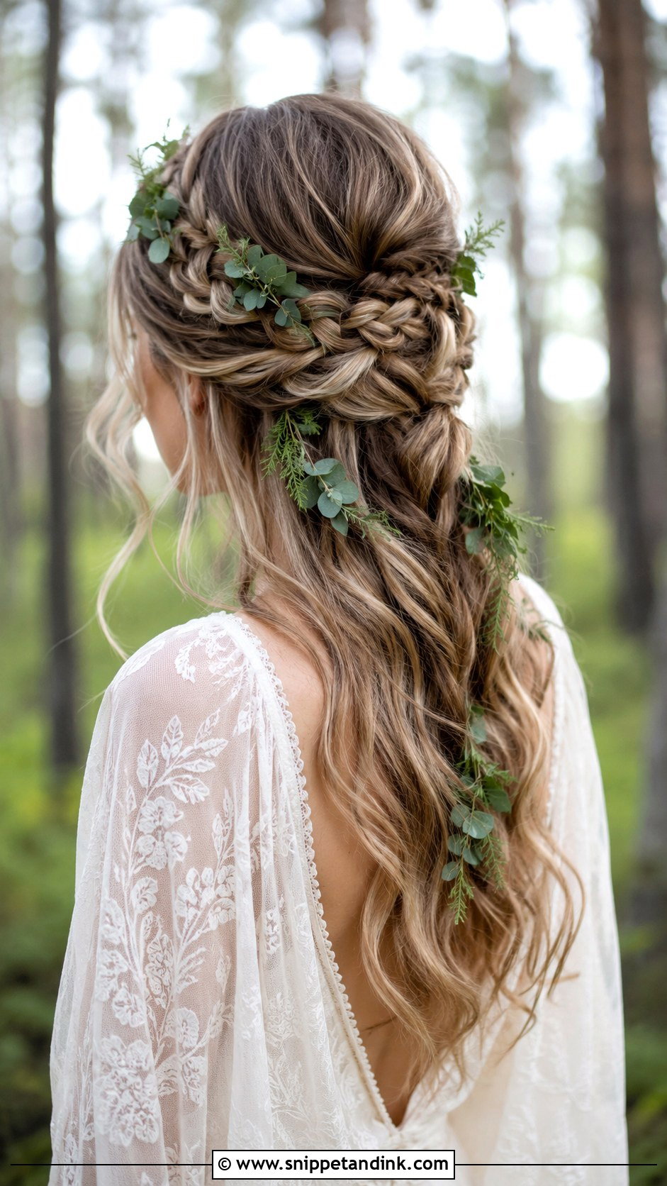 Viking Bridal Hair With Greenery - Snippet and Ink - 25 Viking Bridal Hair Ideas