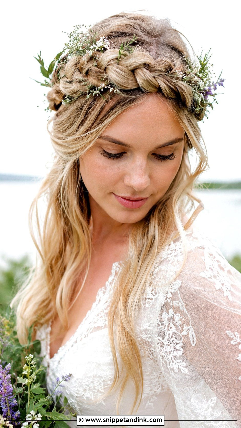 Viking Floral Crown Braided Hair - Snippet and Ink - 20 Viking Hairstyles Women Wedding