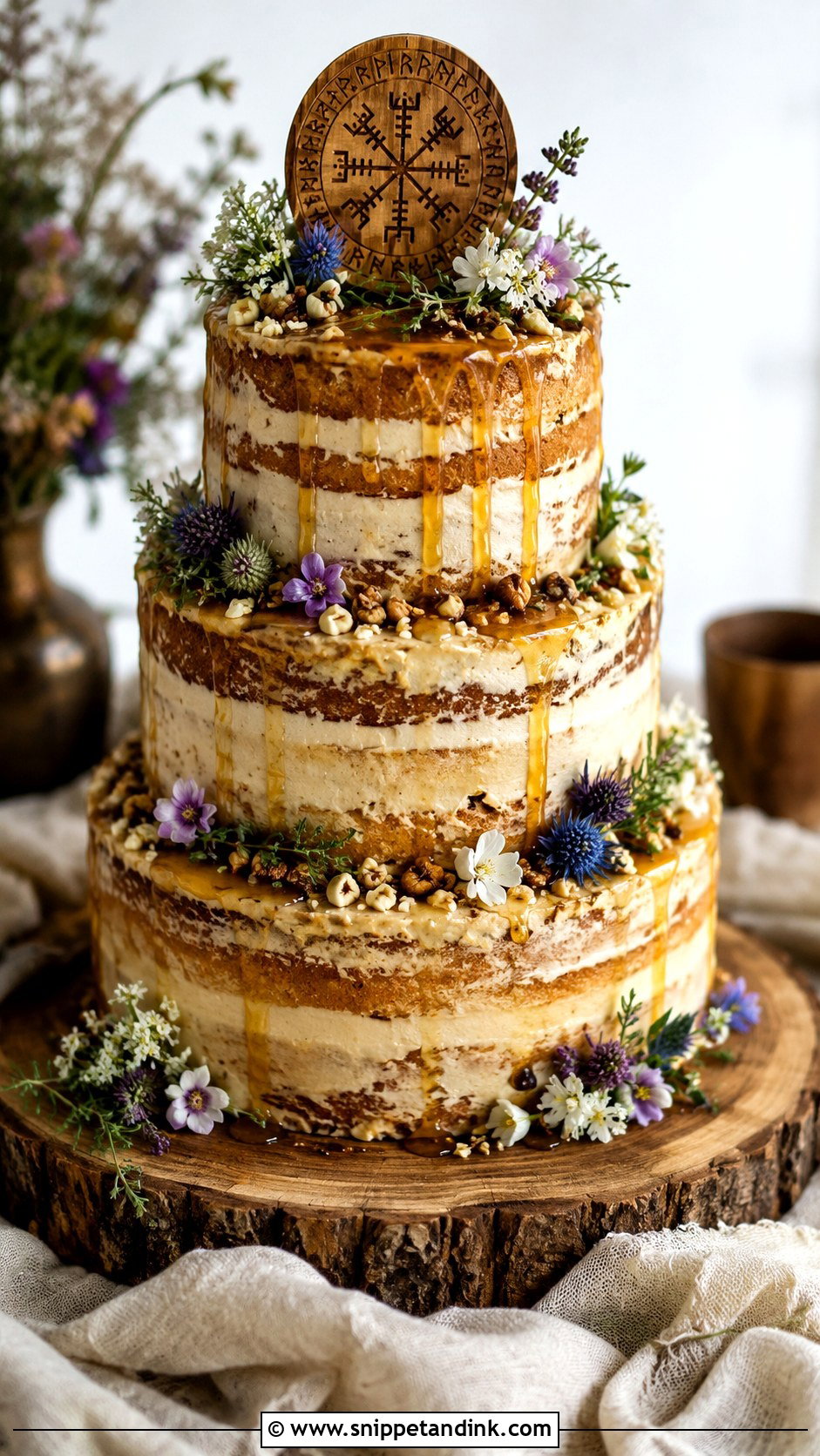Viking Honey Cake - Snippet and Ink - 25 Viking Wedding Cake Ideas