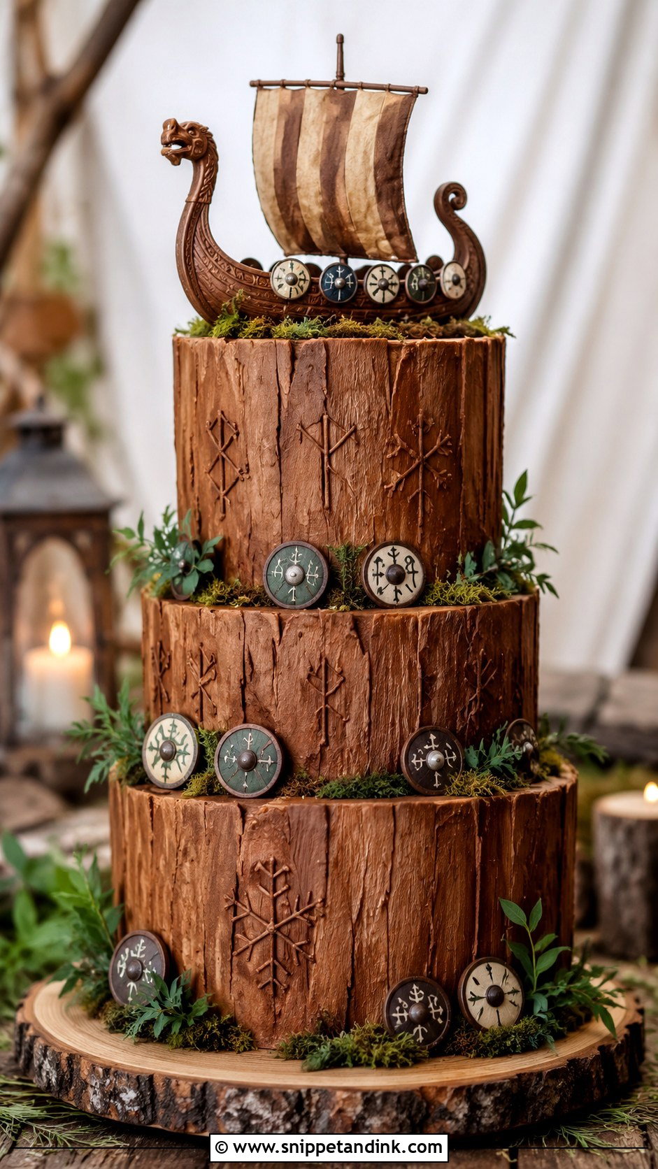 Viking Longship Wedding Cake - Snippet and Ink - 25 Viking Wedding Cake Ideas