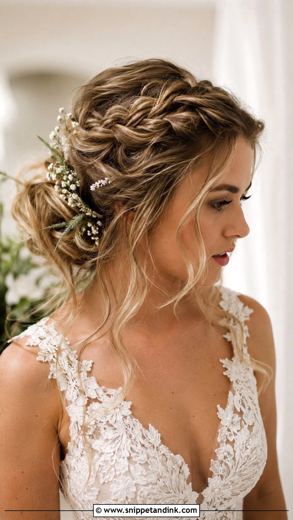 Viking Low Braided Bun Wedding Style - Snippet and Ink - 20 Viking Hairstyles Women Wedding