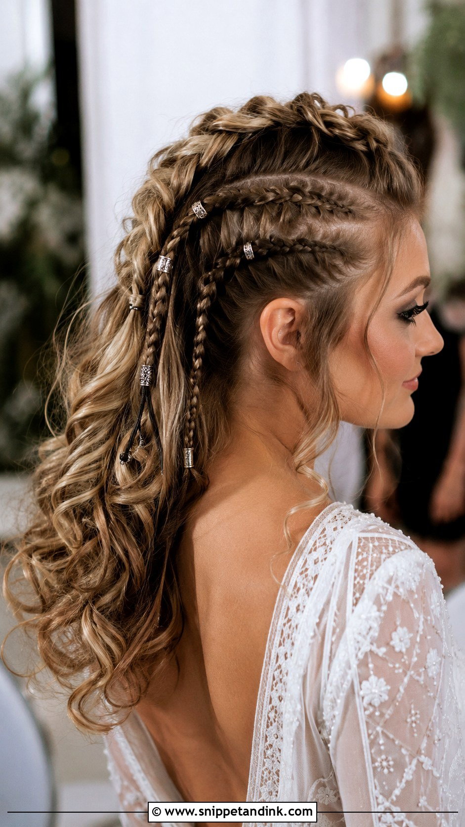 Viking Messy Braided Updo Wedding Hair - Snippet and Ink - 20 Viking Hairstyles Women Wedding