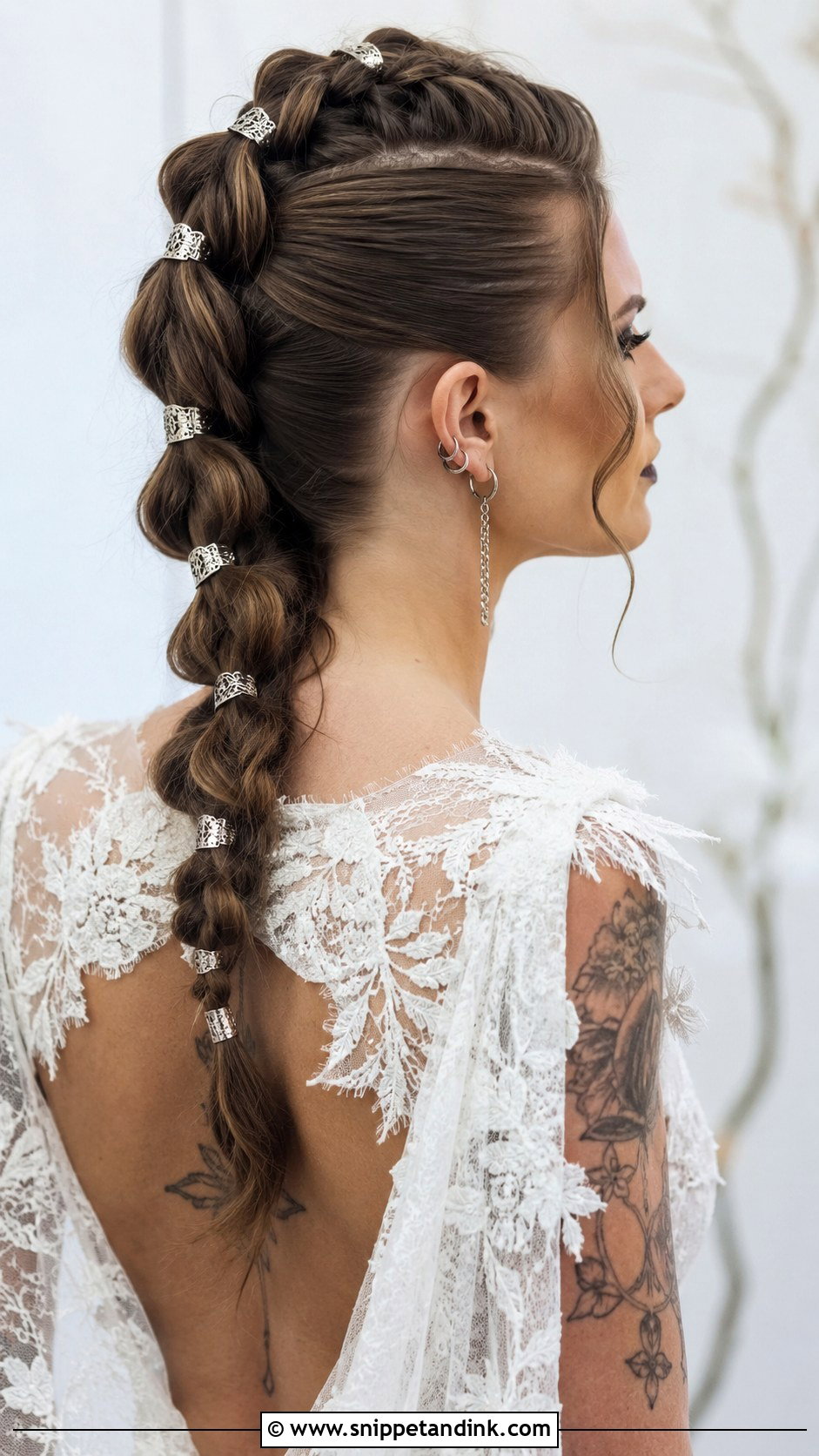 Viking Mohawk Braid for Bold Brides - Snippet and Ink - 25 Viking Wedding Hair Ideas