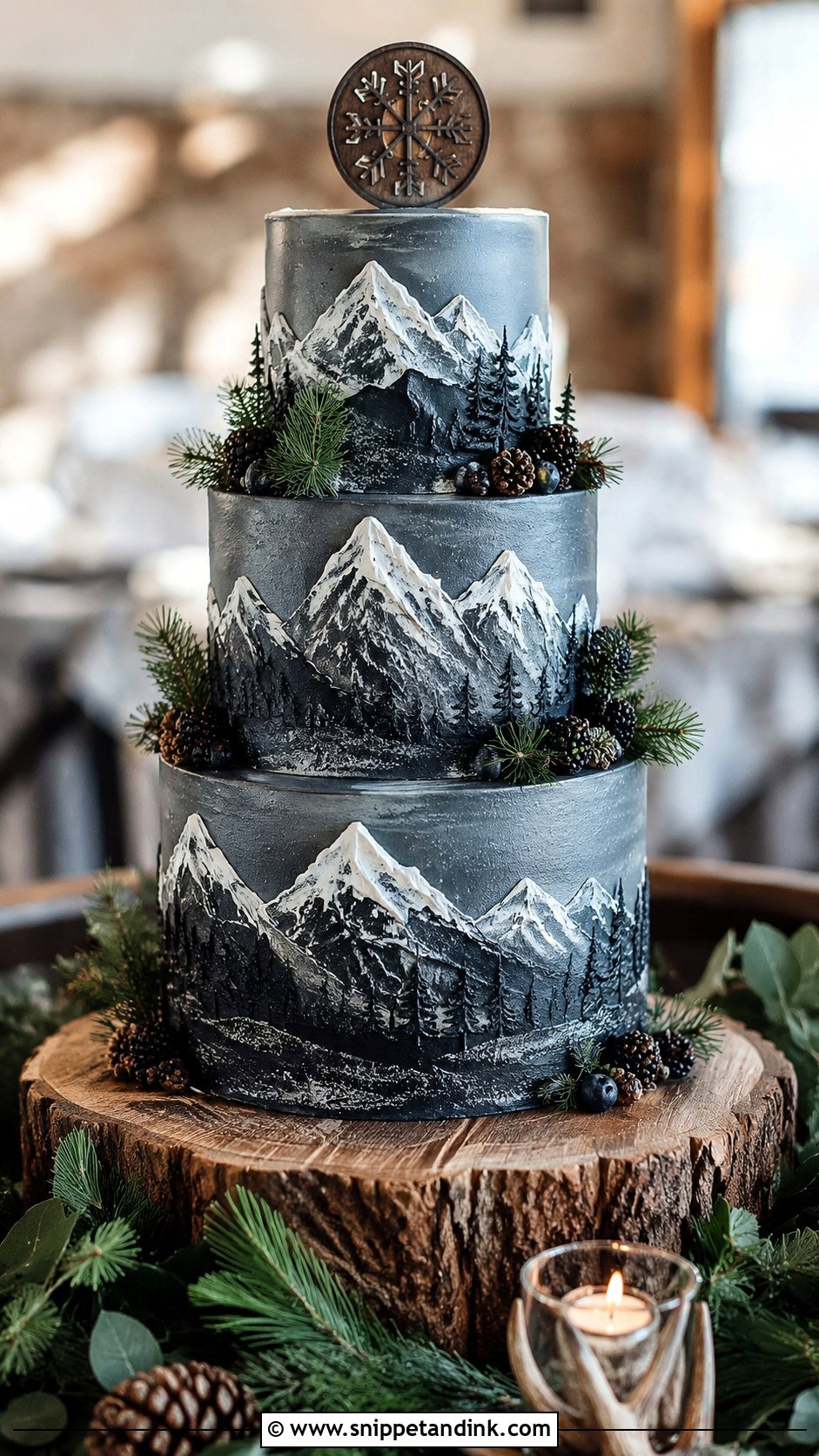 Viking Mountain Wedding Cake - Snippet and Ink - 25 Viking Wedding Cake Ideas