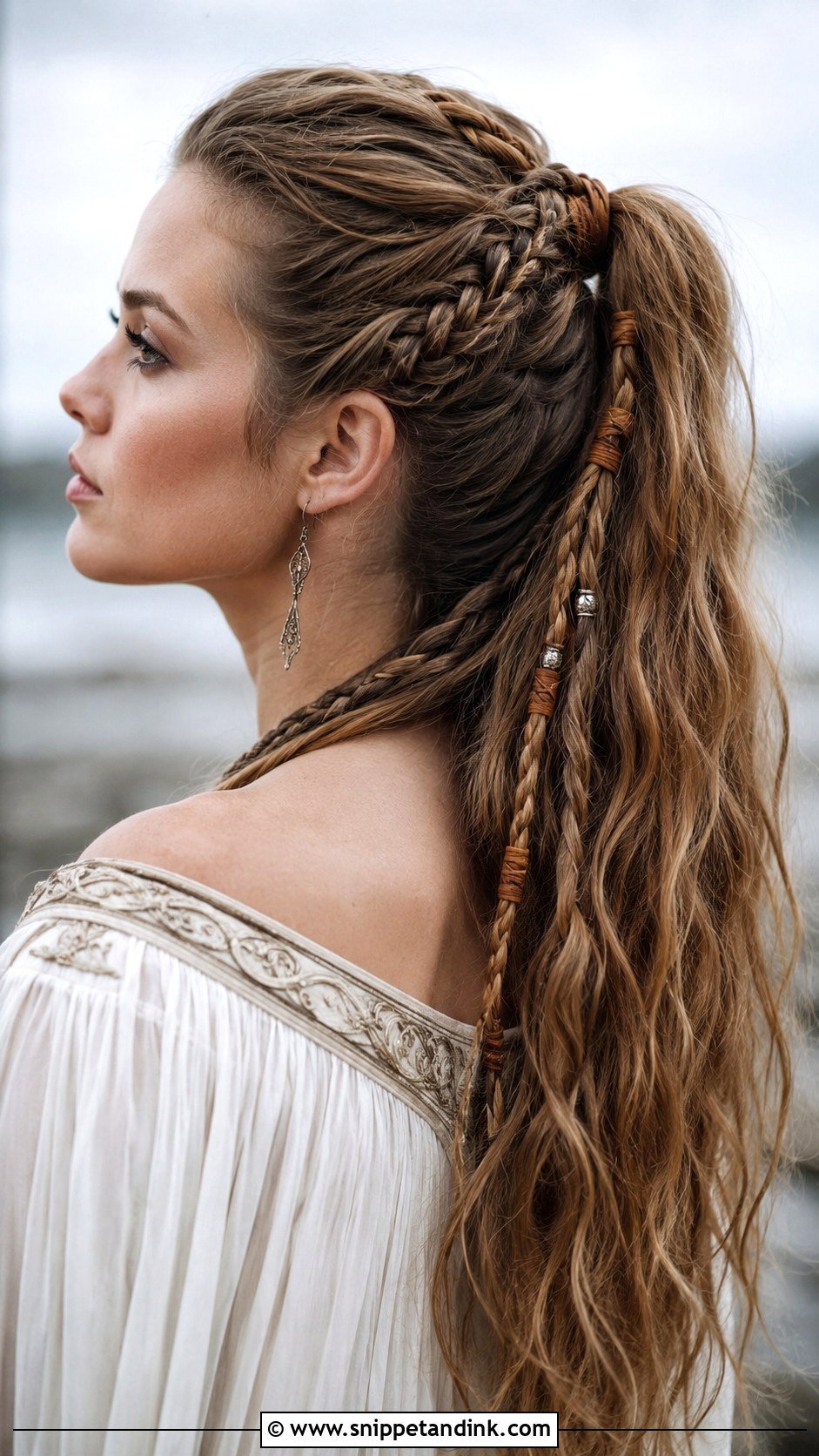Viking Ponytail With Braids - Snippet and Ink - 25 Viking Bridal Hair Ideas