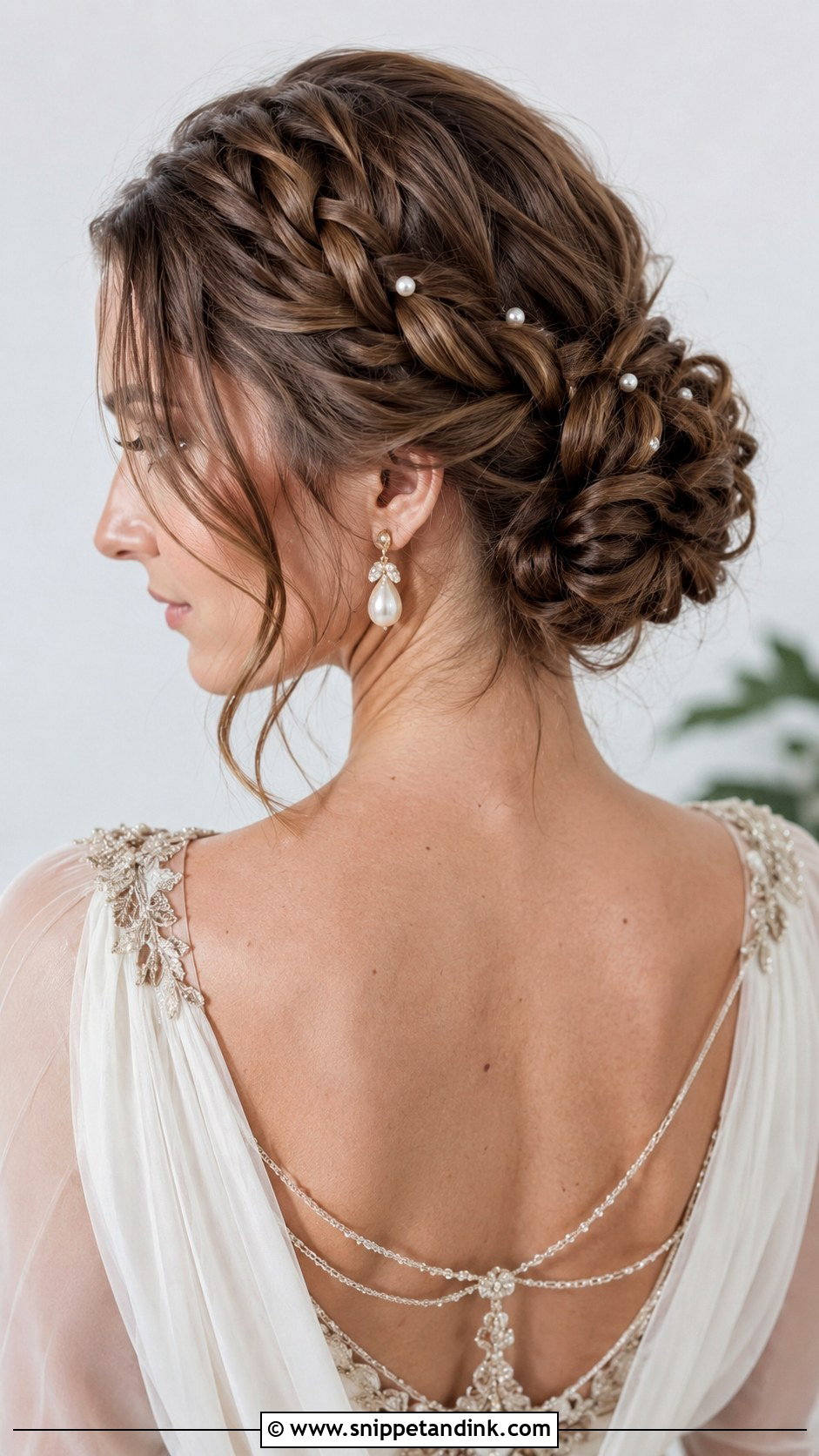 Viking Twisted Bun Wedding Hairstyle - Snippet and Ink - 20 Viking Hairstyles Women Wedding