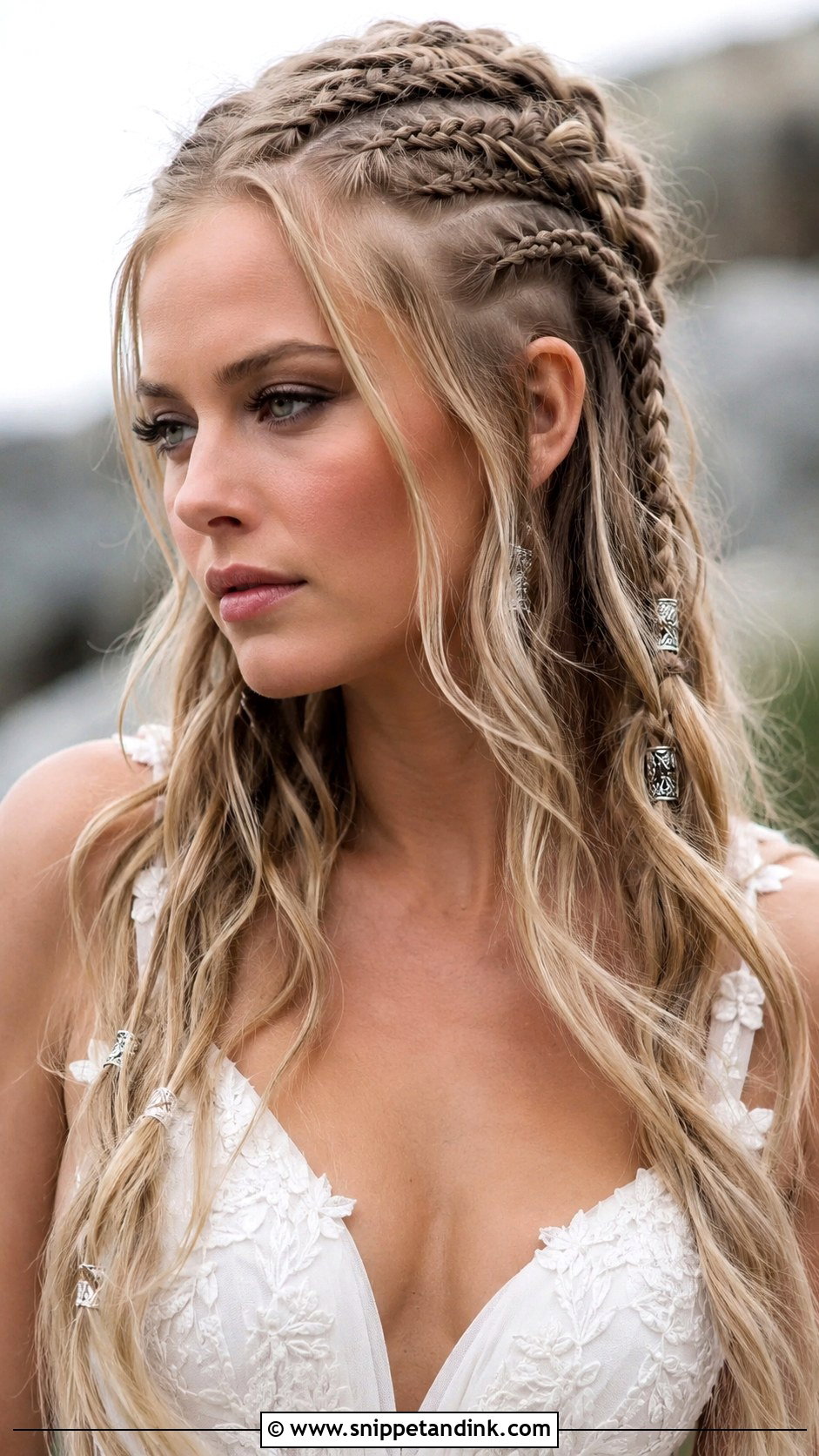 Viking Warrior Braids for Brides - Snippet and Ink - 25 Viking Bridal Hair Ideas