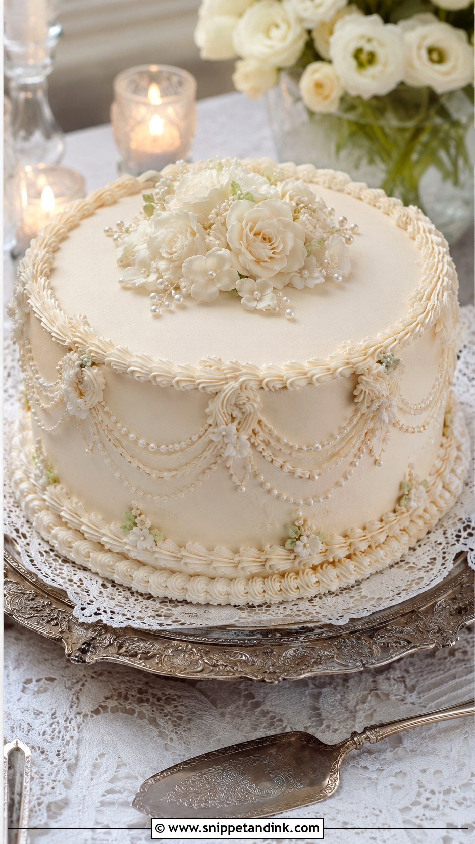 Vintage 1 Tier Wedding Cake - Snippet and Ink - 20 1 Tier Wedding Cakes