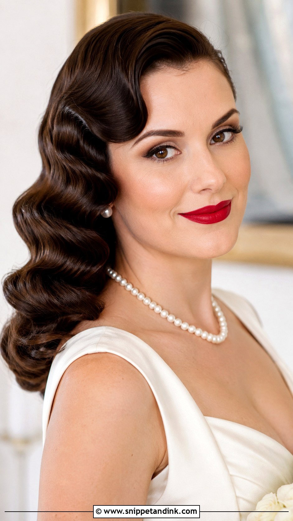 Vintage 1940s Hollywood Waves - Snippet and Ink - 20 Hollywood Waves Wedding Hairstyles