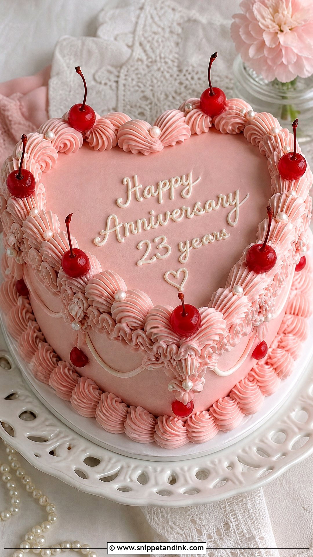 Vintage Anniversary Cake - Snippet and Ink - 30 Marriage Anniversary Cake Ideas