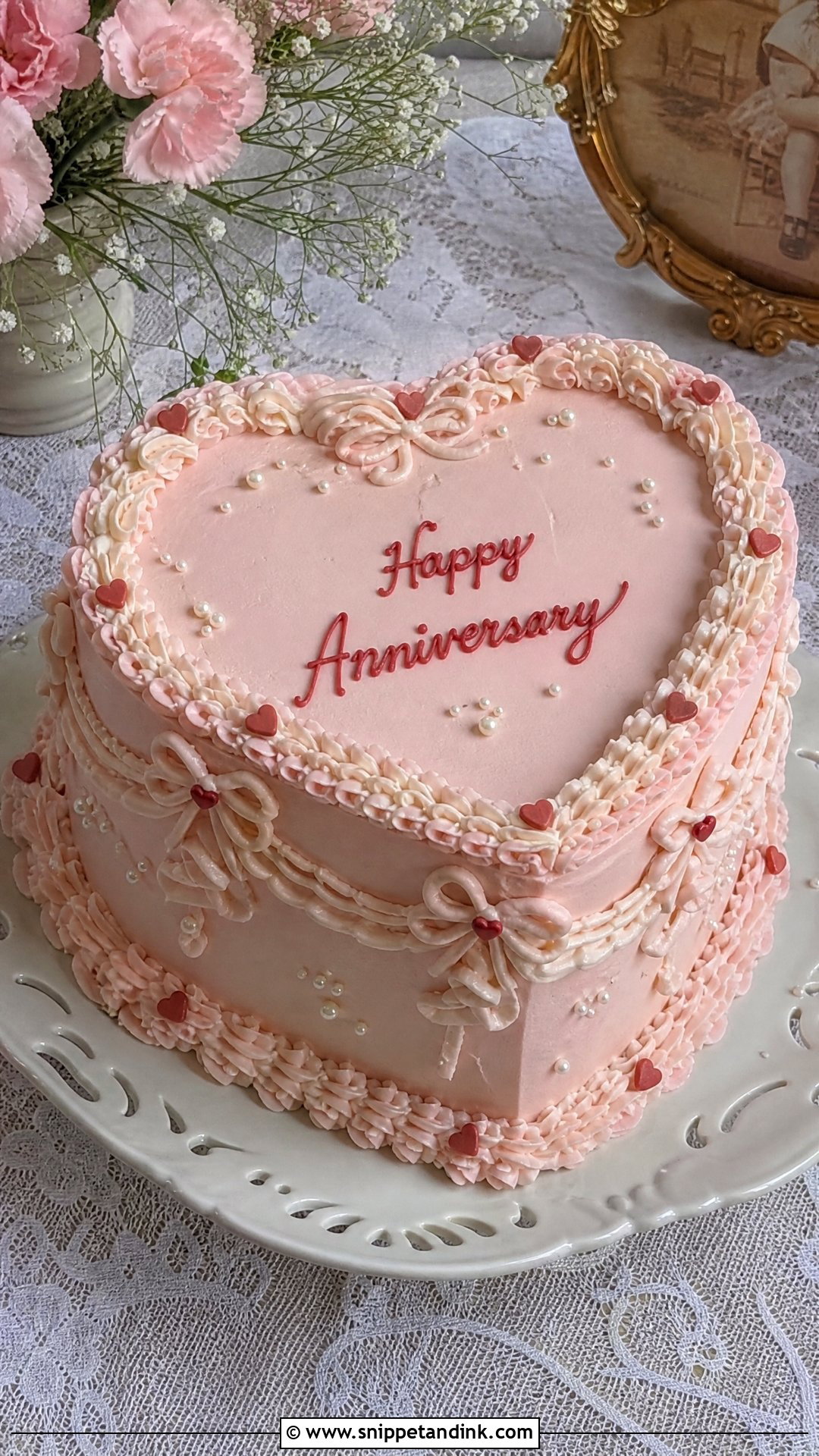 Vintage Anniversary Cake - Snippet and Ink - 25 Happy Wedding Anniversary Cake Ideas
