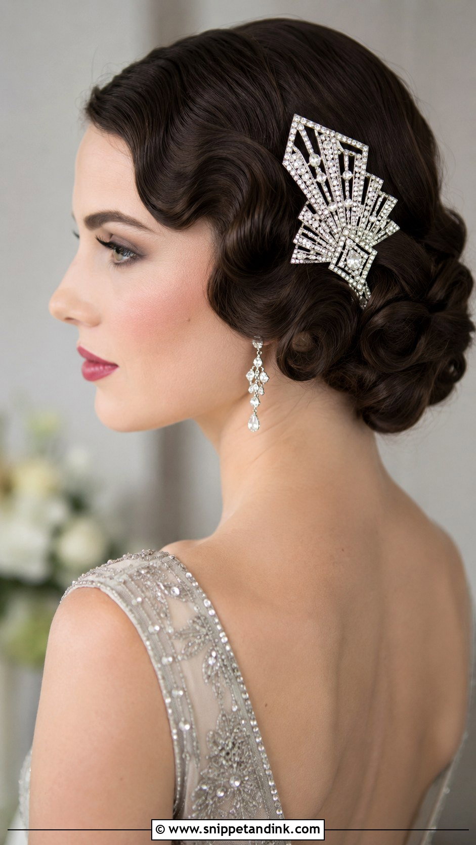 Vintage Art Deco Wedding Hair Comb - Snippet and Ink - 20 Wedding Hair Comb Ideas