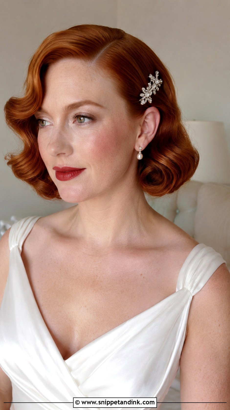 Vintage Bob Wedding Hair - Snippet and Ink - 15 Wedding Hair for Bob Haircut Ideas