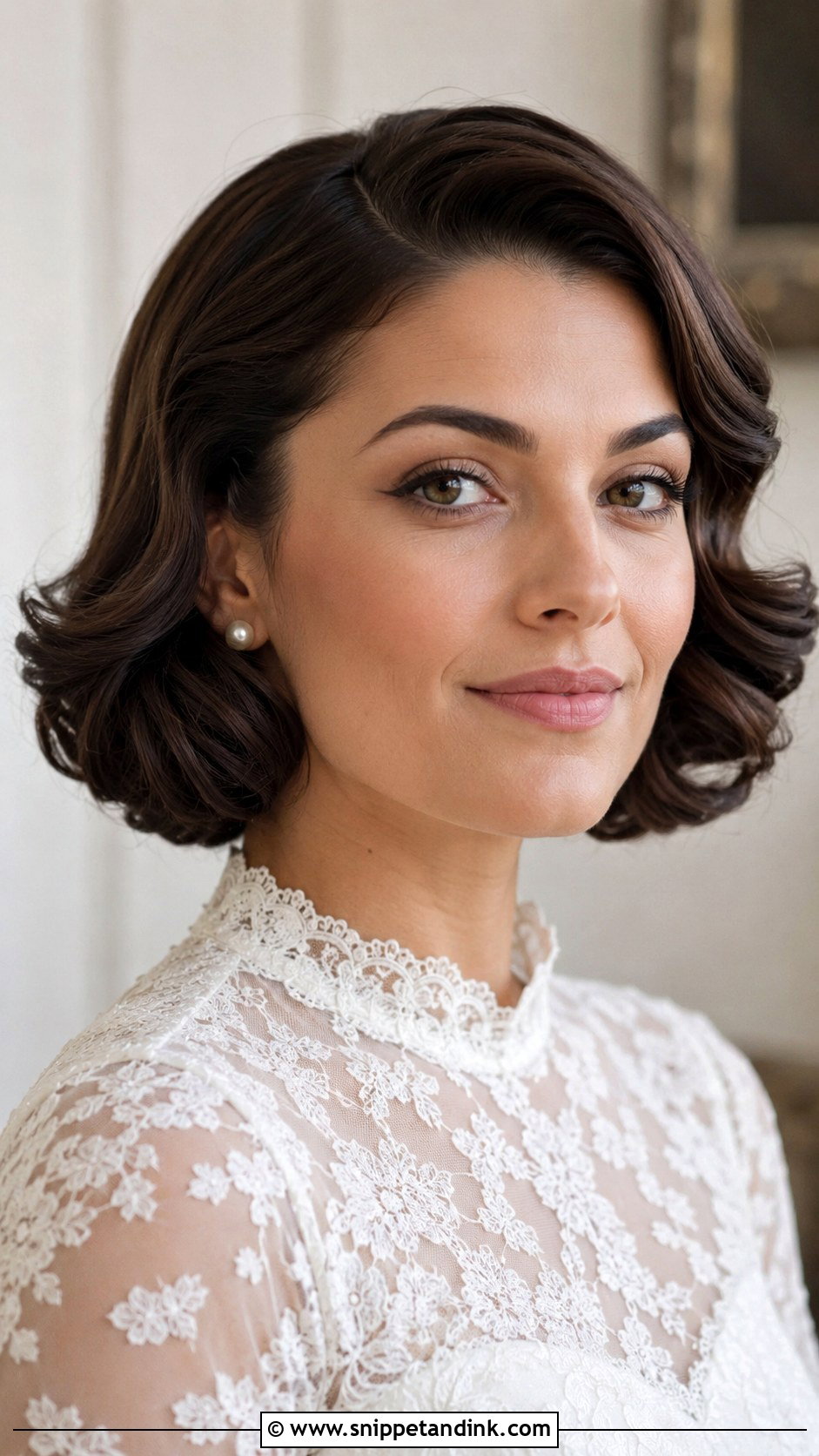Vintage Bob Wedding Hair - Snippet and Ink - 20 Bob Hair Wedding Styles