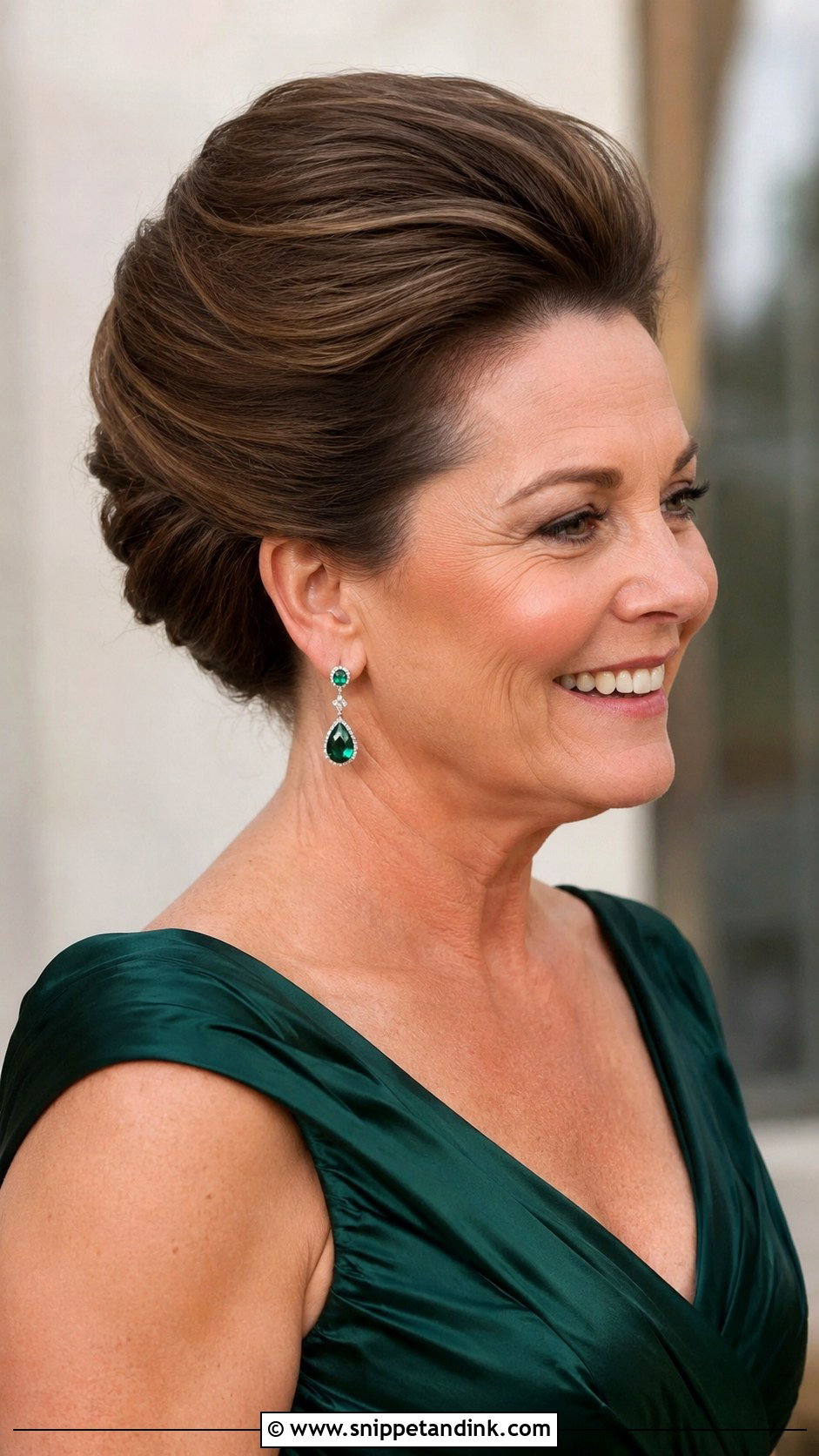 Vintage Bouffant Updo for Mother of the Bride - Snippet and Ink - 30 Mother of Bride Hairstyles