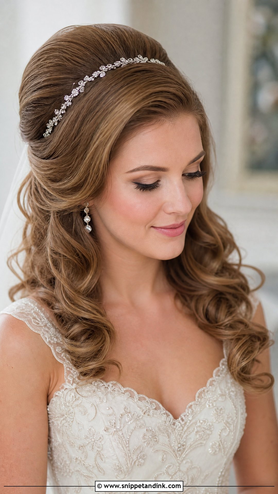 Vintage Bouffant With Soft Curls - Snippet and Ink - 20 Celebrity Wedding Hair Ideas